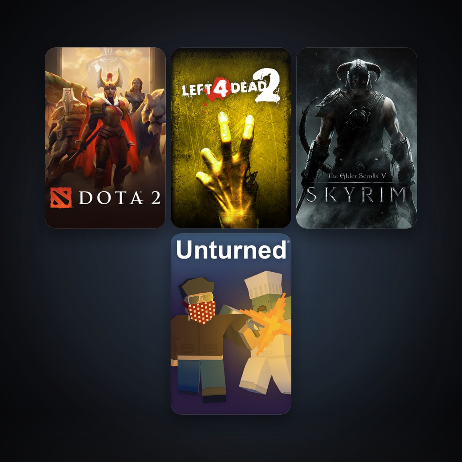 Left 4 Dead 2 + Dota 2, 5 games, clean — HabibiAccounts