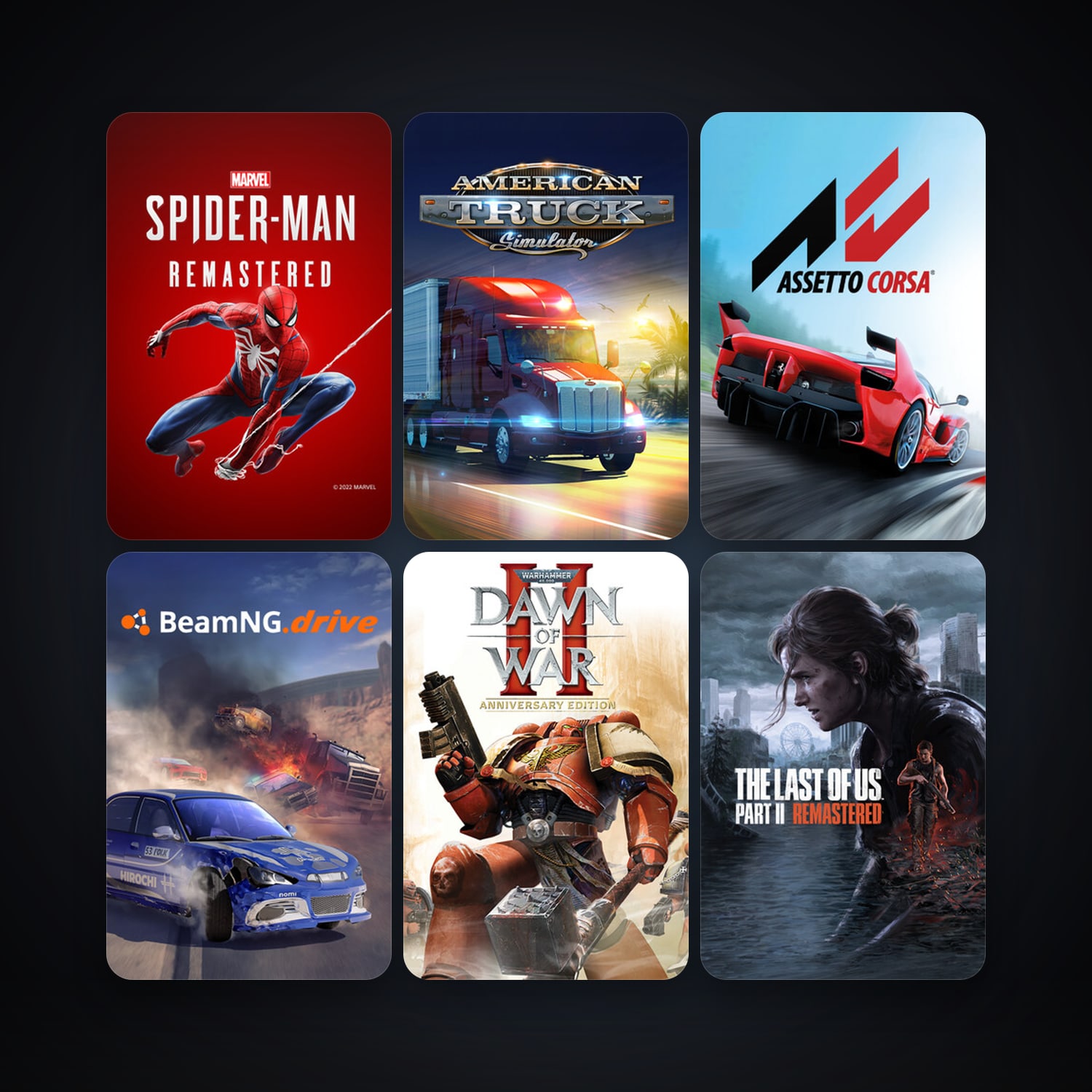 Warhammer 40,000: Dawn of War II + Assetto Corsa, 47 games, clean — HabibiAccounts