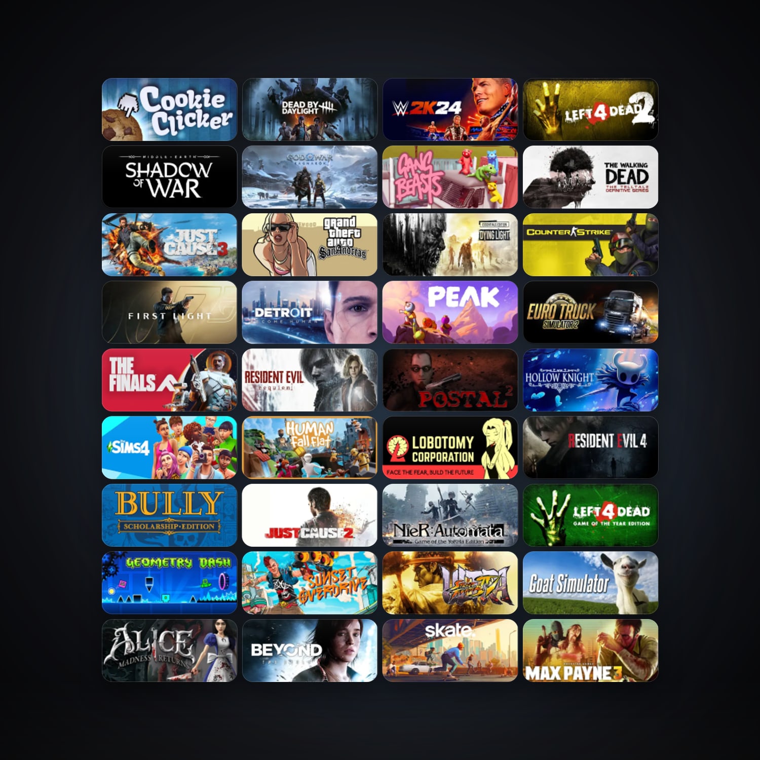 Steam 133 games, Steam 11, clean — HabibiAccounts