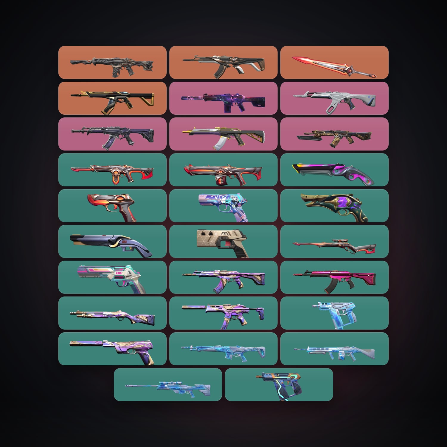 EU Silver 3 locker — 1 knives, 29 skins, lvl 169 — HabibiAccounts