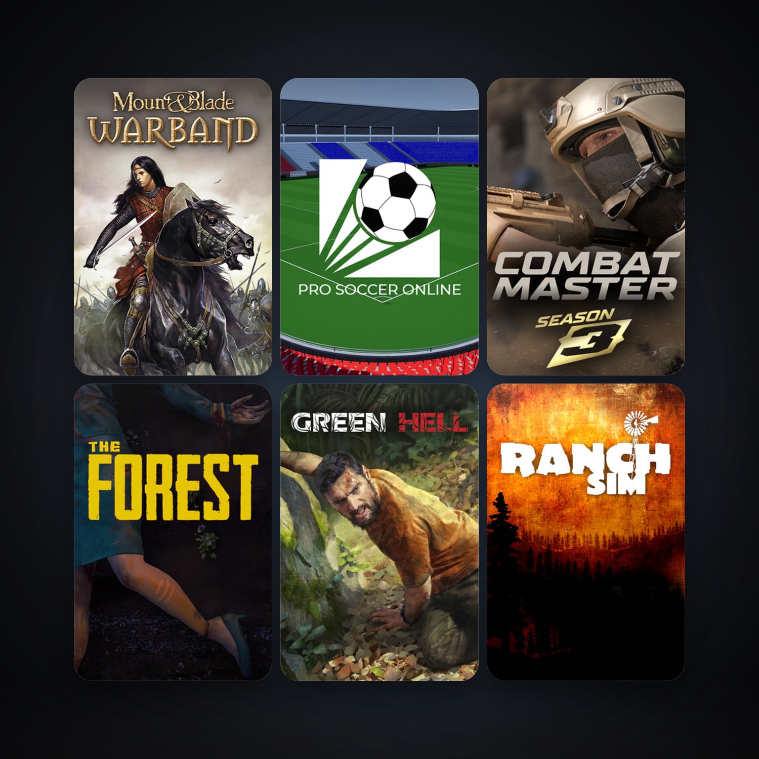 Mount & Blade: Warband + The Forest, 19 games, clean — HabibiAccounts