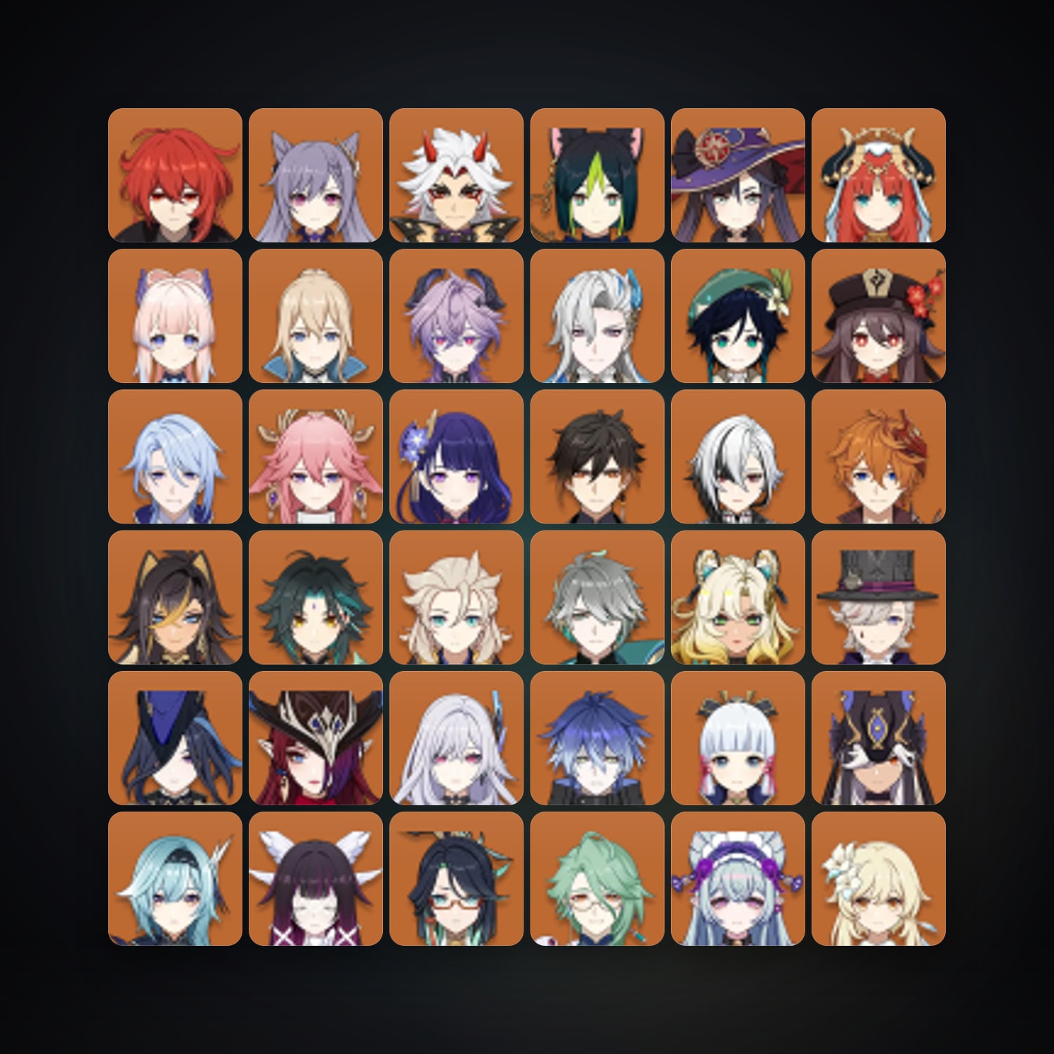 Genshin Impact | AR 60 | 90 Chars | 35× 5★ — Genshin / miHoYo Account · 262709244 — HabibiAccounts