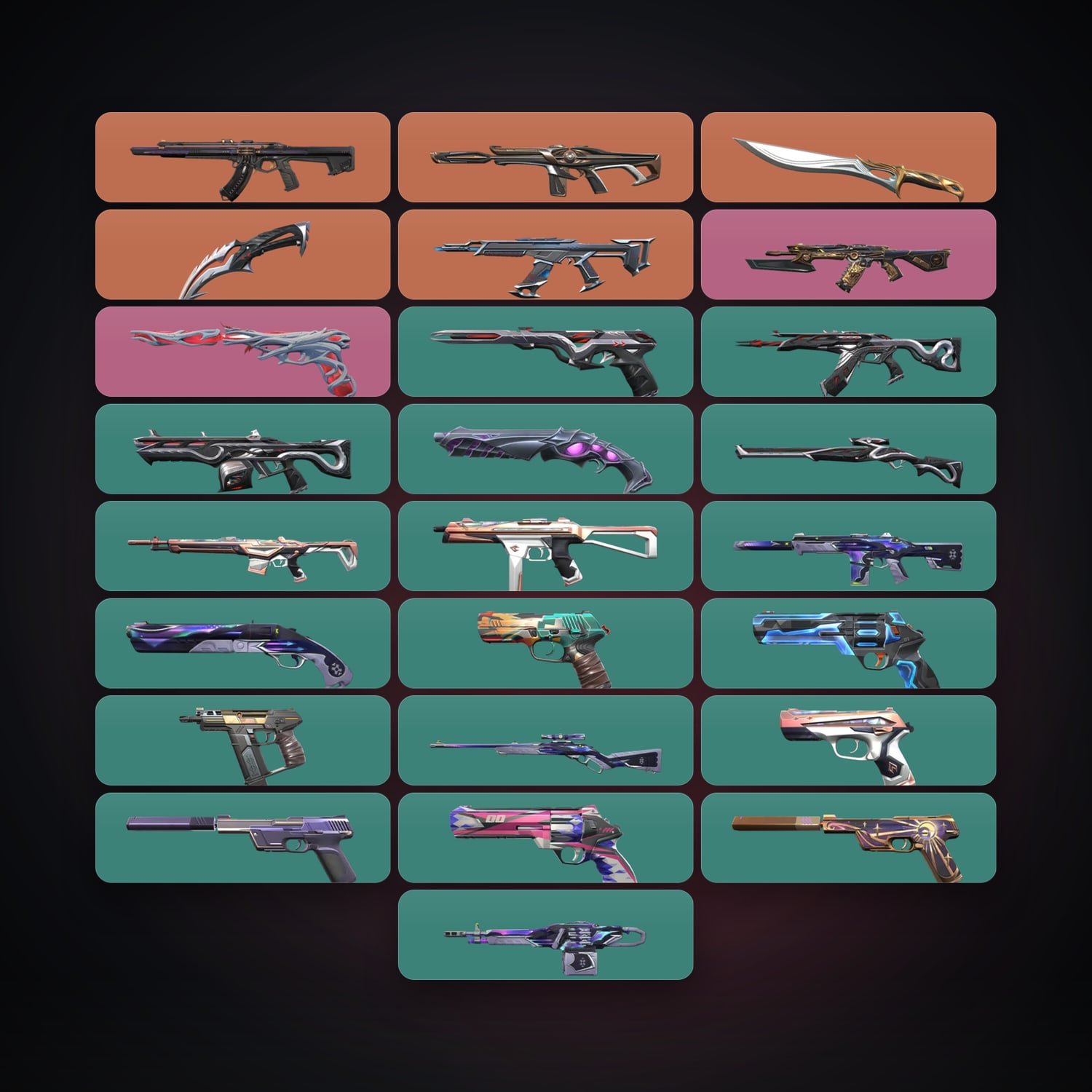 EU Gold 1 locker — 2 knives, 25 skins, lvl 171 — HabibiAccounts