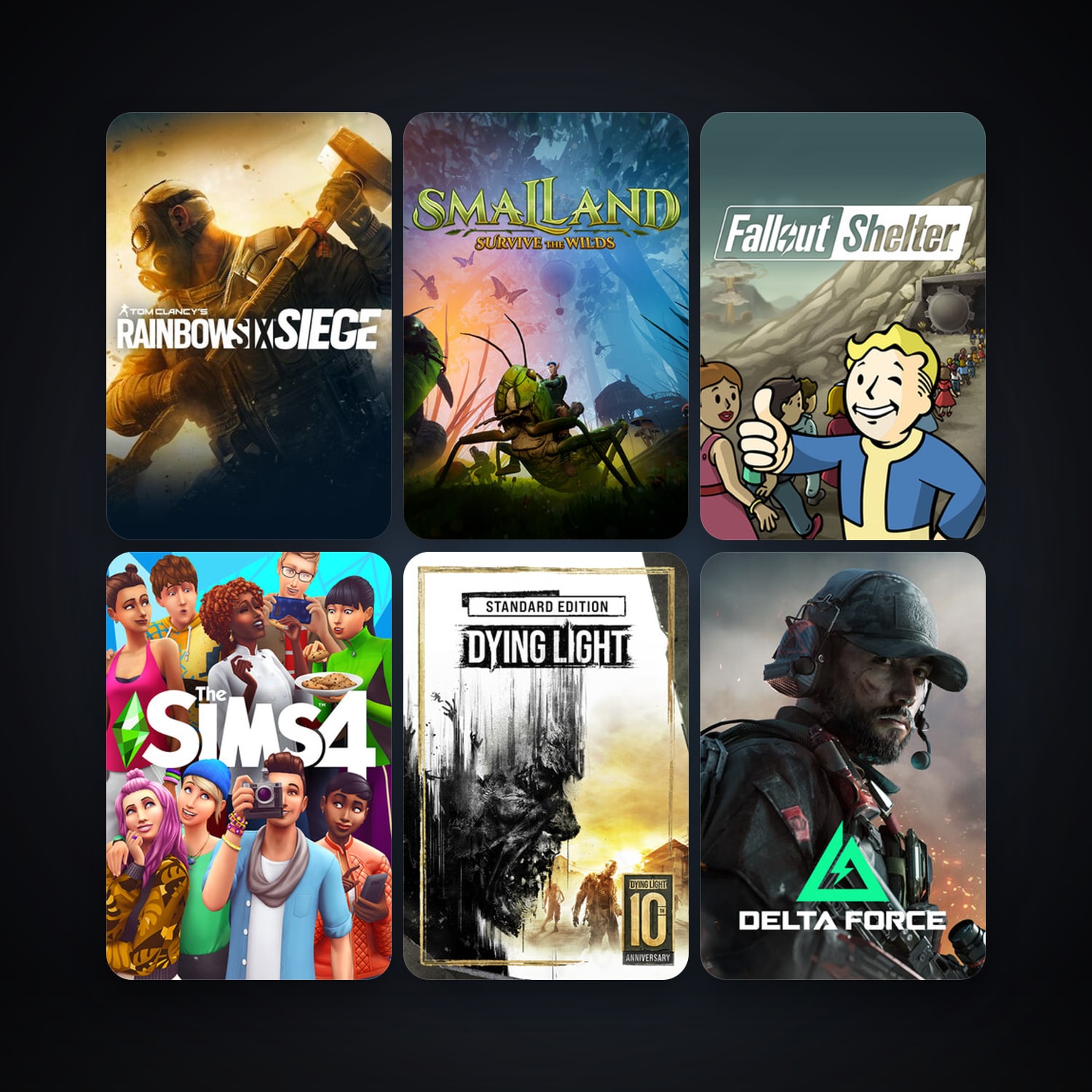 Dying Light + Tom Clancy's Rainbow Six Siege, 29 games, clean — HabibiAccounts