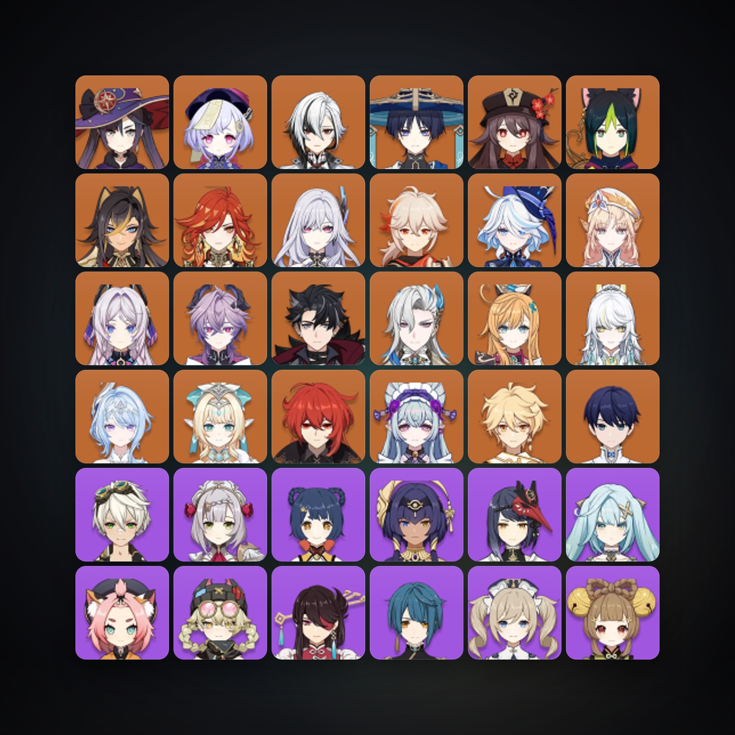 Genshin Impact | AR 60 | 72 Chars | 22× 5★ — Genshin / miHoYo Account — HabibiAccounts
