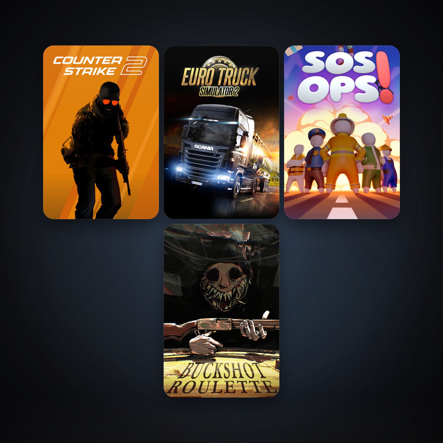 CS2 Prime + Euro Truck Simulator 2, 13 games, clean — HabibiAccounts