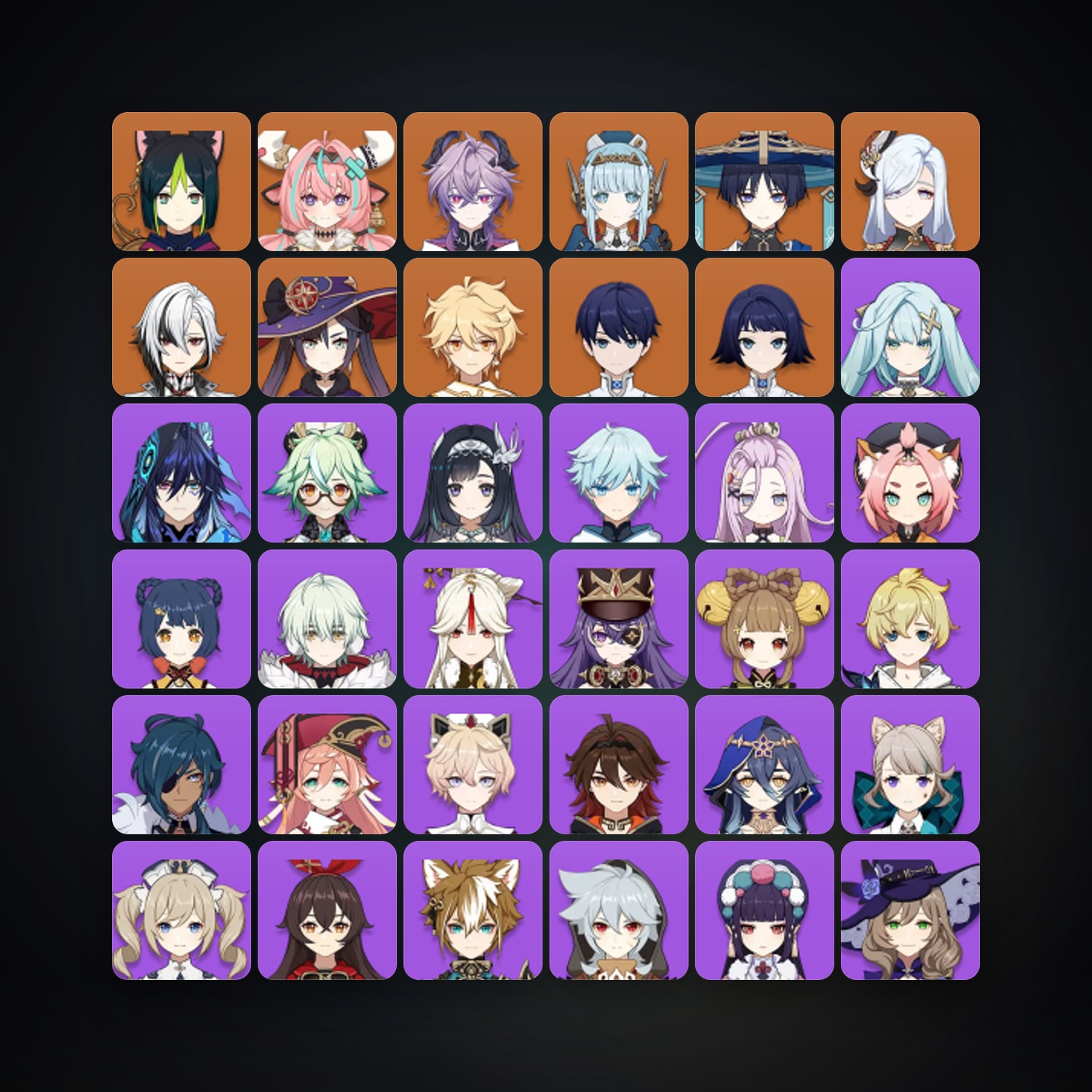 Genshin Impact | AR 50 | 44 Chars | 8× 5★ — Genshin / miHoYo Account — HabibiAccounts