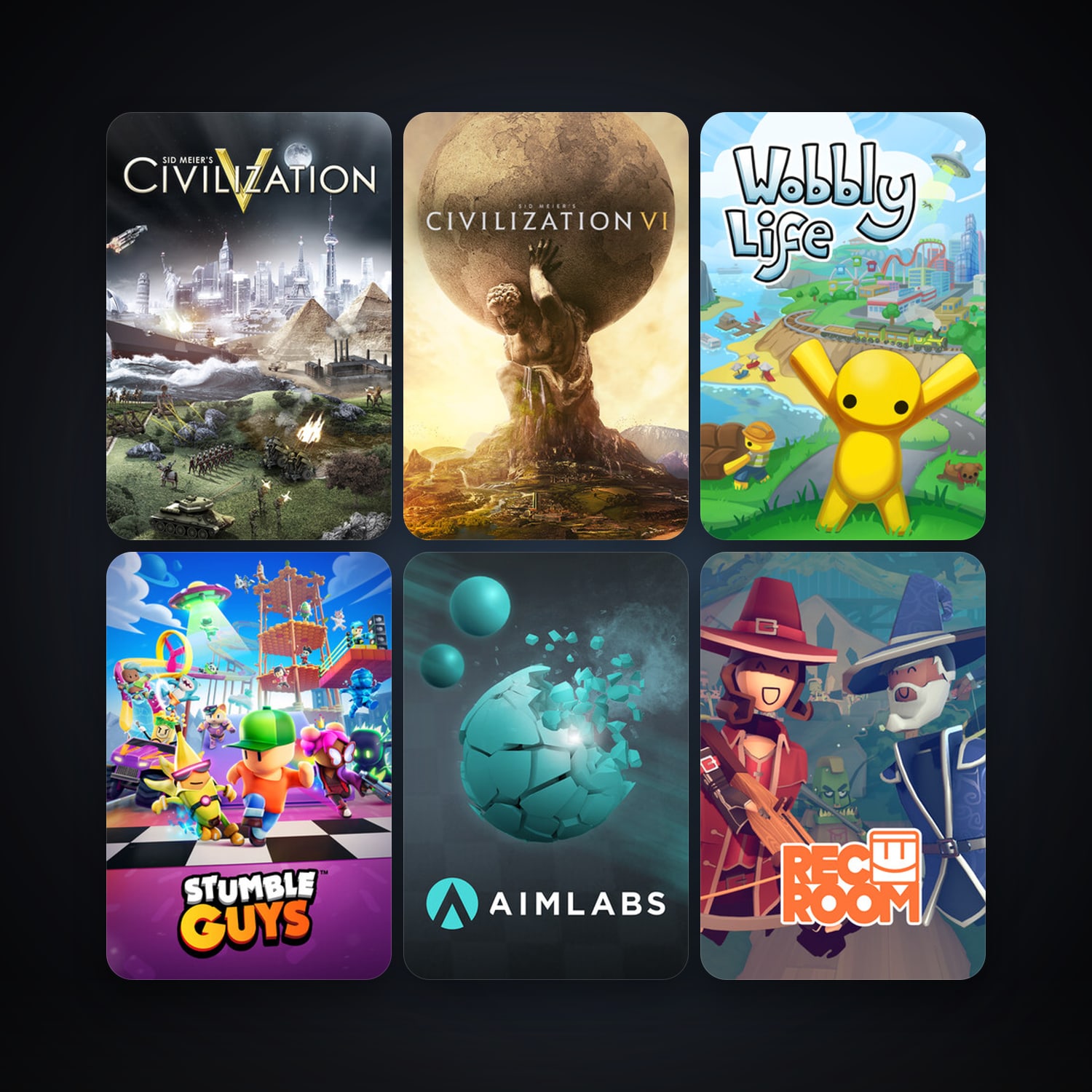 Sid Meier's Civilization V + Sid Meier's Civilization VI, 6 games, clean — HabibiAccounts