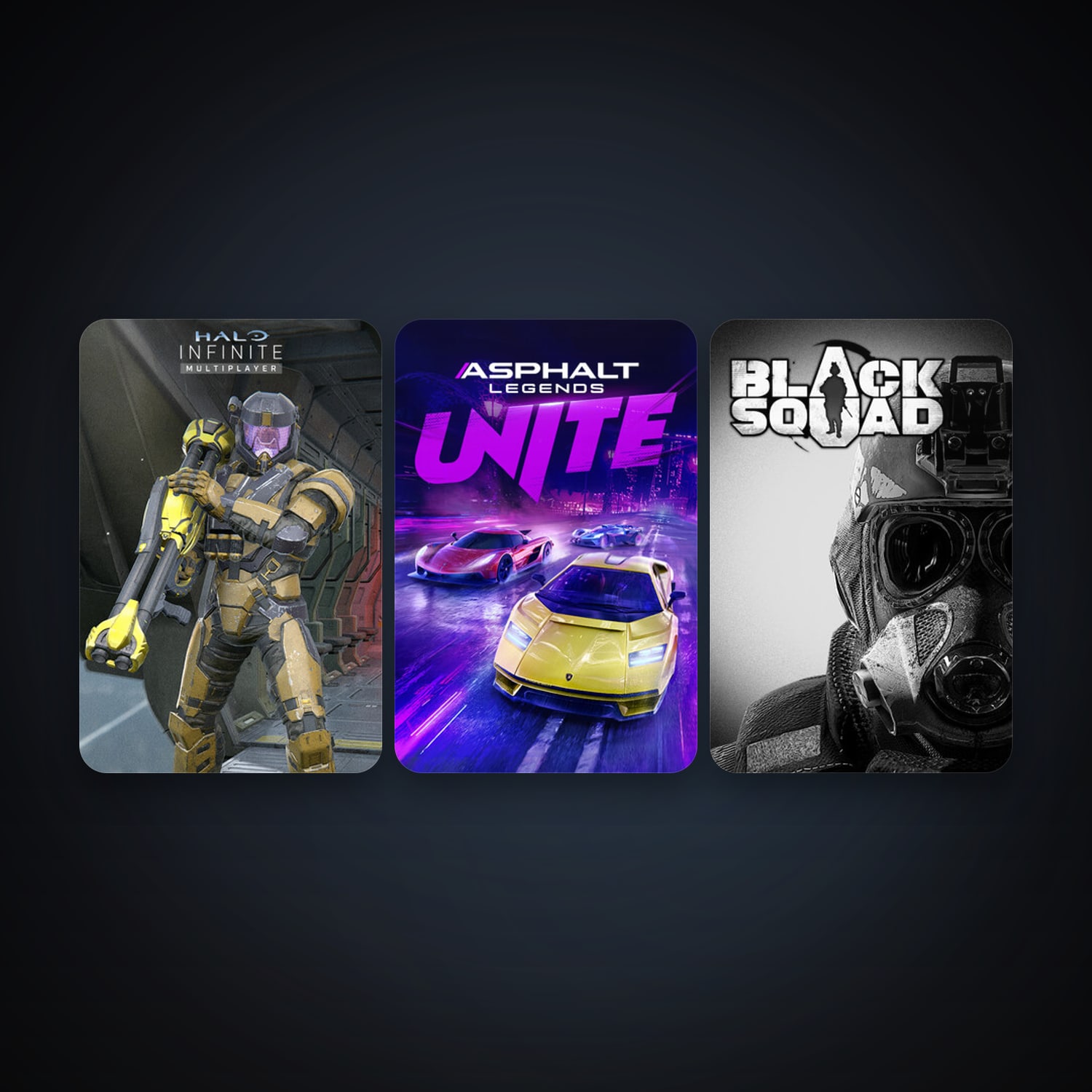Black Squad + Halo Infinite, 4 games, clean — HabibiAccounts