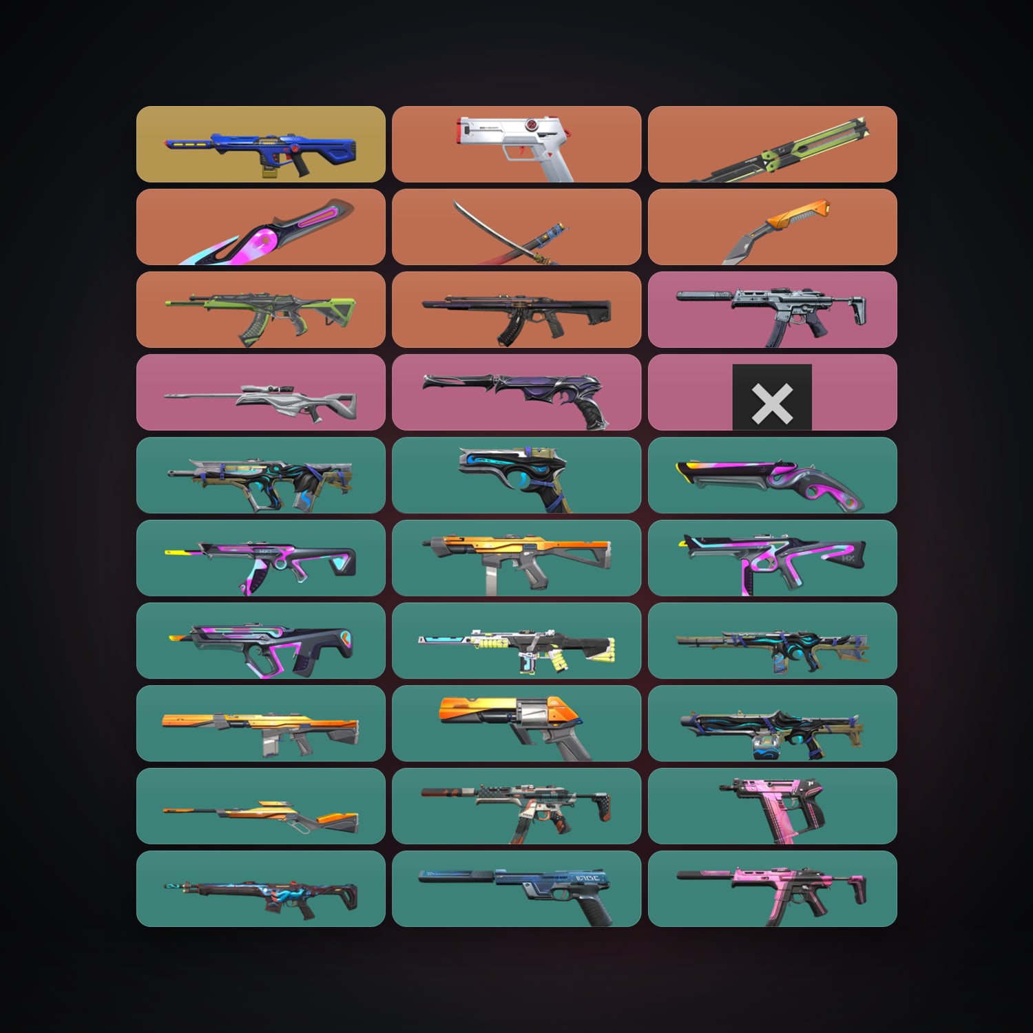 EU Silver 1 locker — 4 knives, 46 skins, lvl 72 — HabibiAccounts