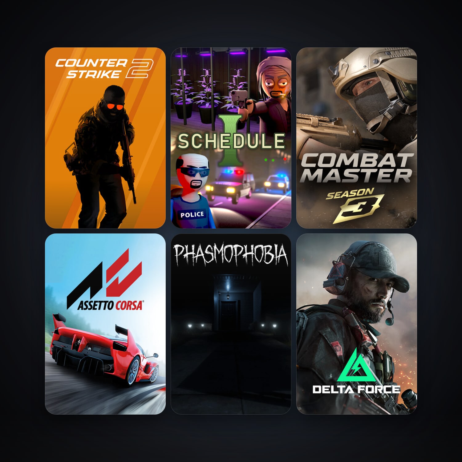 CS2 Prime + Assetto Corsa, 8 games, clean — HabibiAccounts