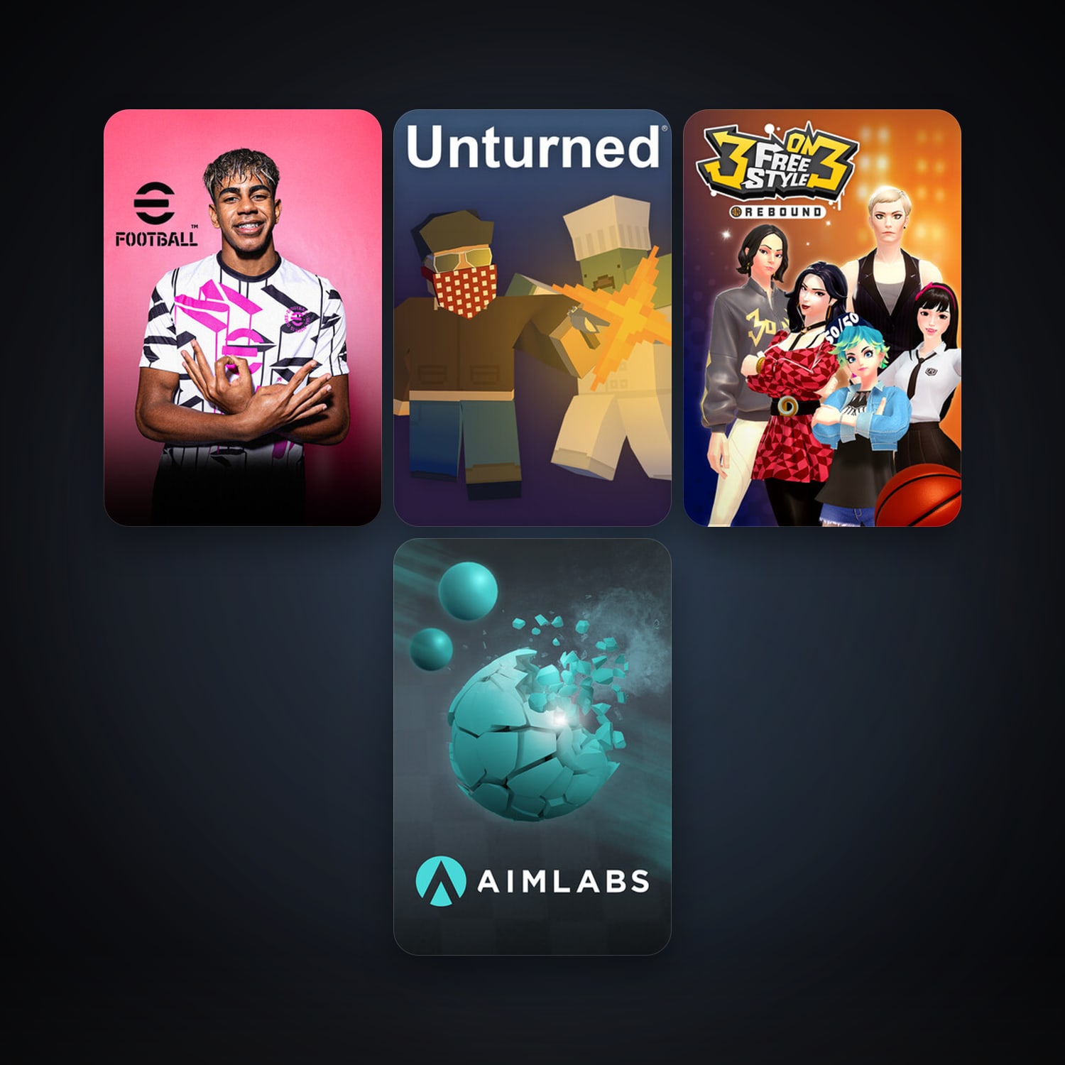Unturned + Aimlabs, 12 games, clean — HabibiAccounts