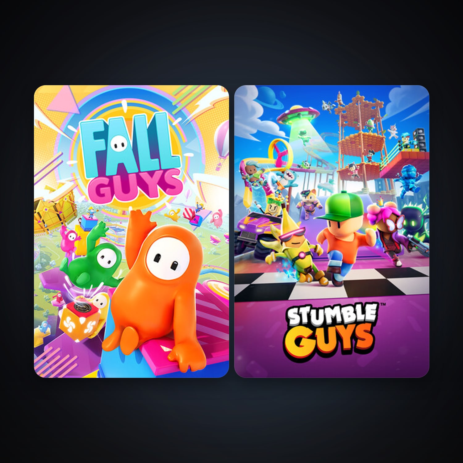 Fall Guys + Stumble Guys, 12 games, clean — HabibiAccounts