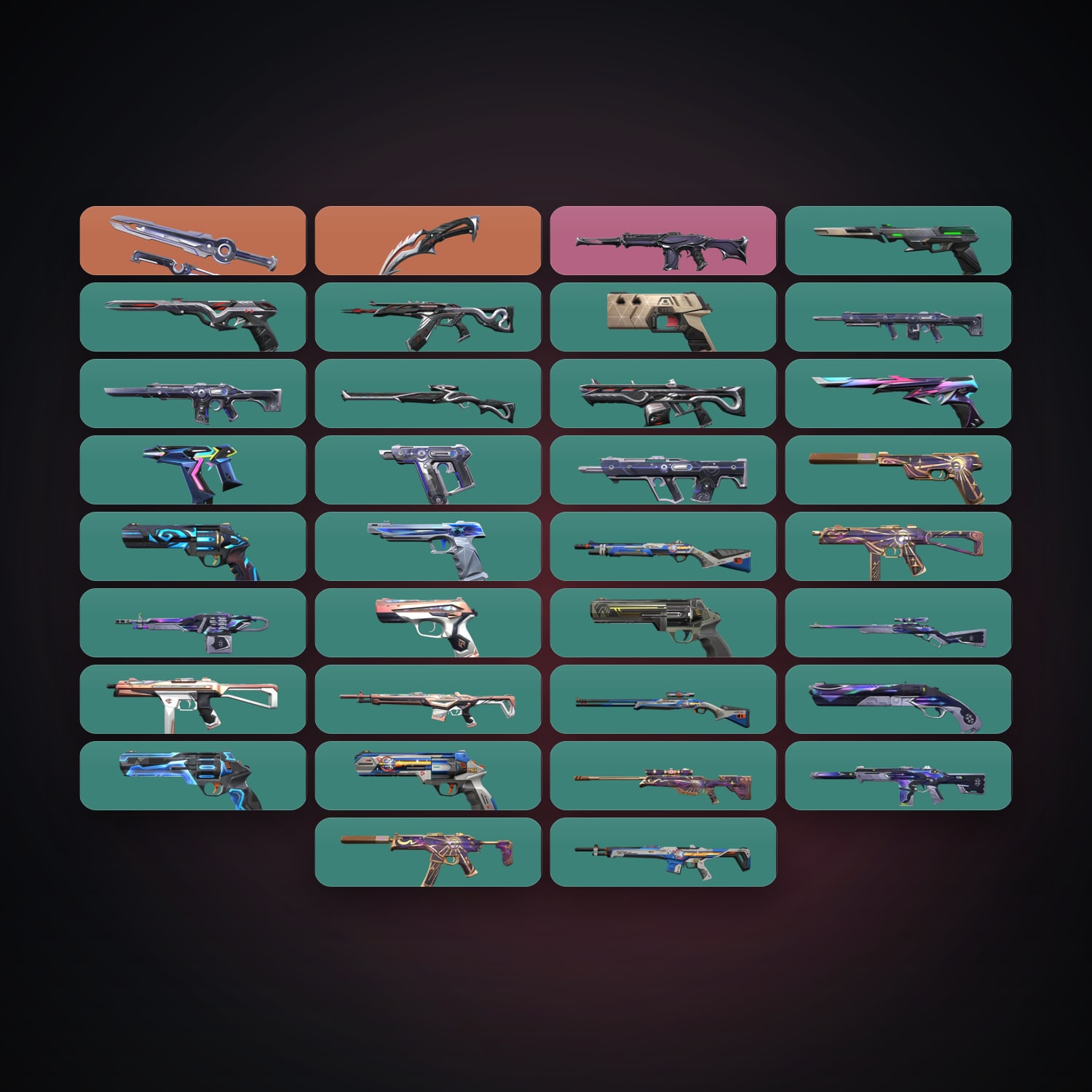LA Silver 1 locker — 2 knives, 34 skins, lvl 160 — HabibiAccounts