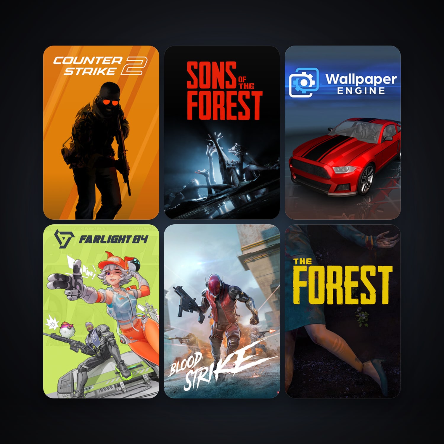 هالحساب ستيم فلين، CS2 Prime وThe Forest، 253 لعبة، لفل 42، صامد واضح — HabibiAccounts