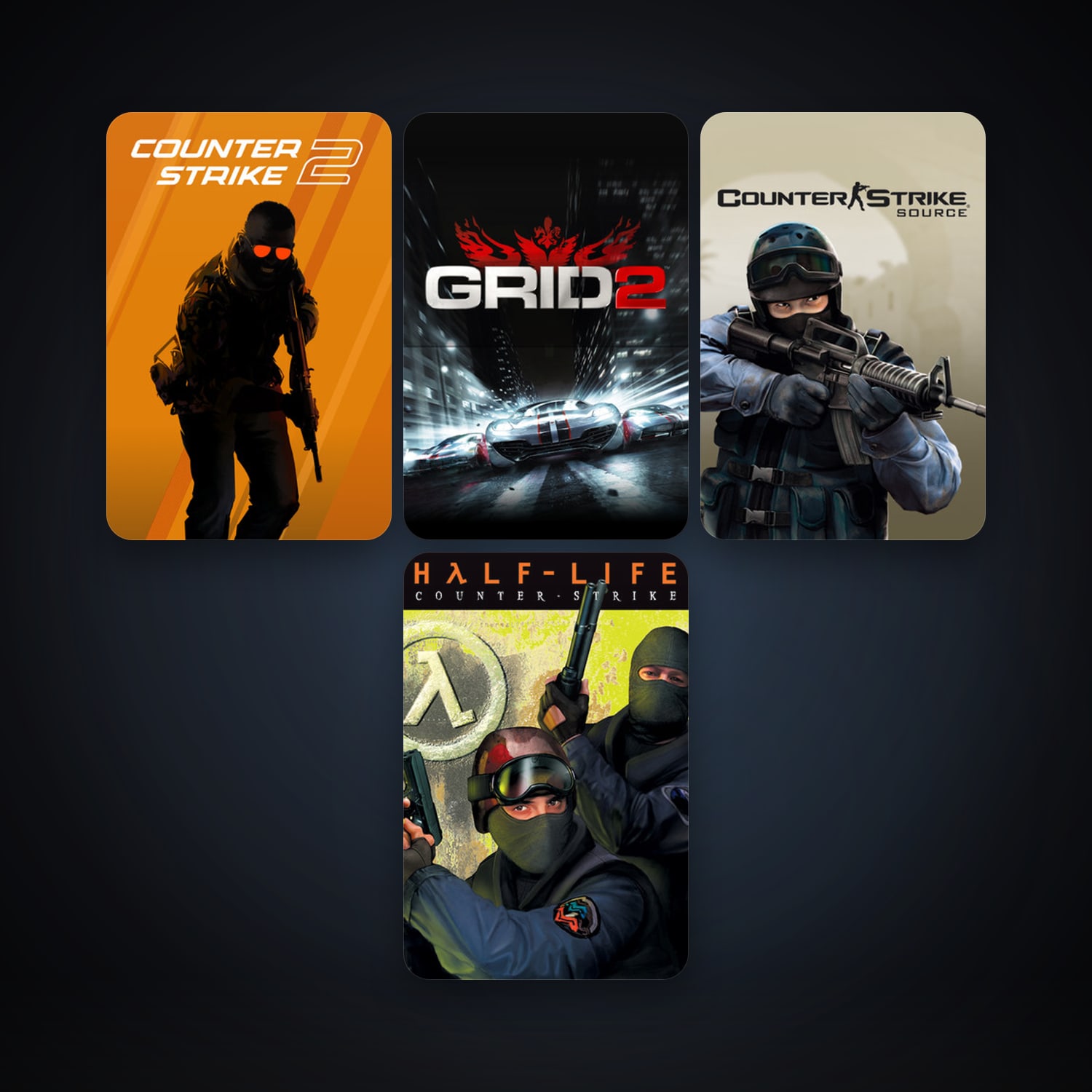 Counter-Strike + Counter-Strike: Source, 7 games, clean — HabibiAccounts