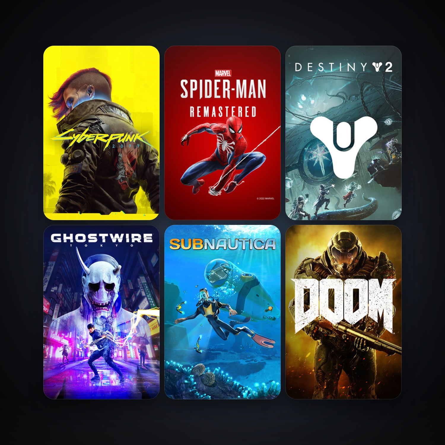 Subnautica + DOOM, 72 games, Steam 10, clean — HabibiAccounts