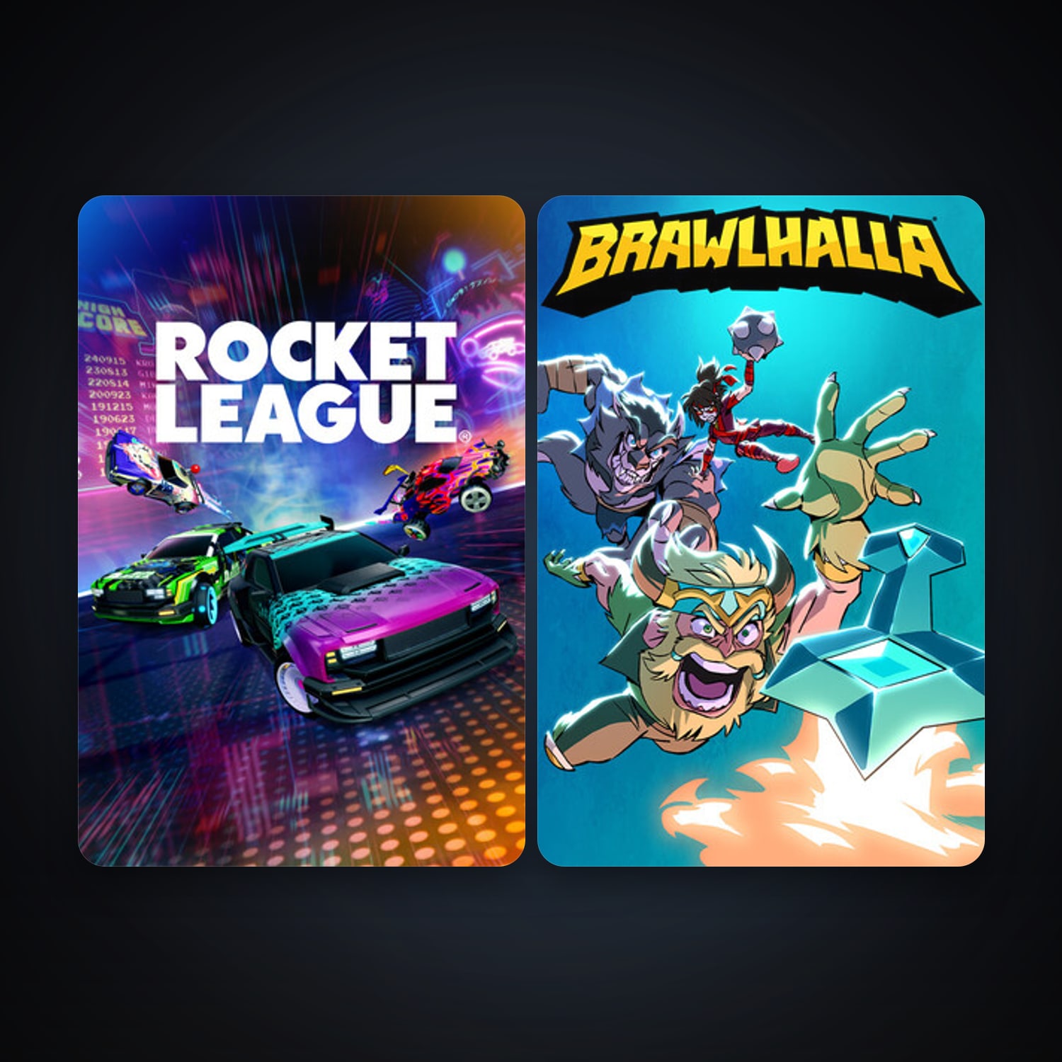 Rocket League + Brawlhalla, 3 games, clean — HabibiAccounts