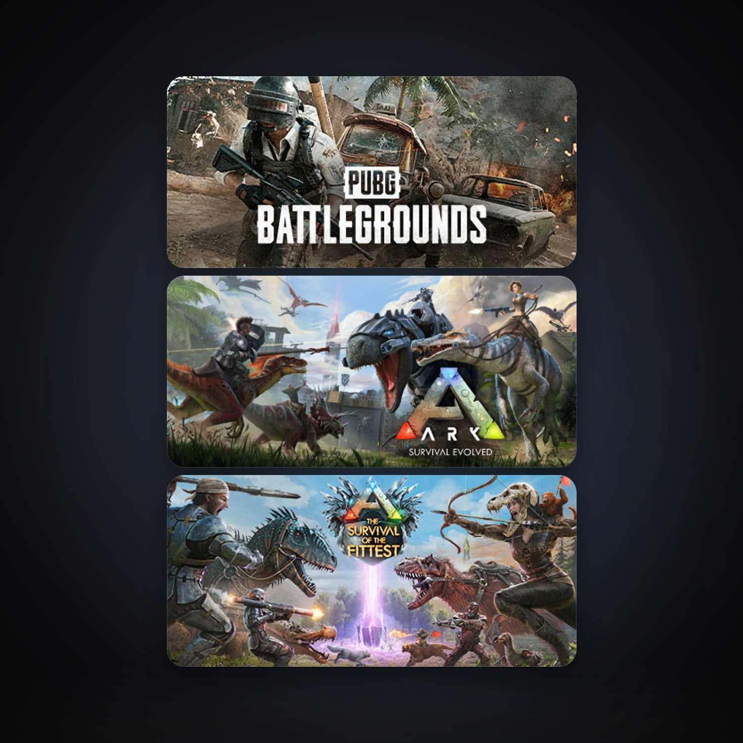 ARK: Survival Evolved + ARK: The Survival Of The Fittest, 5 games, clean — HabibiAccounts