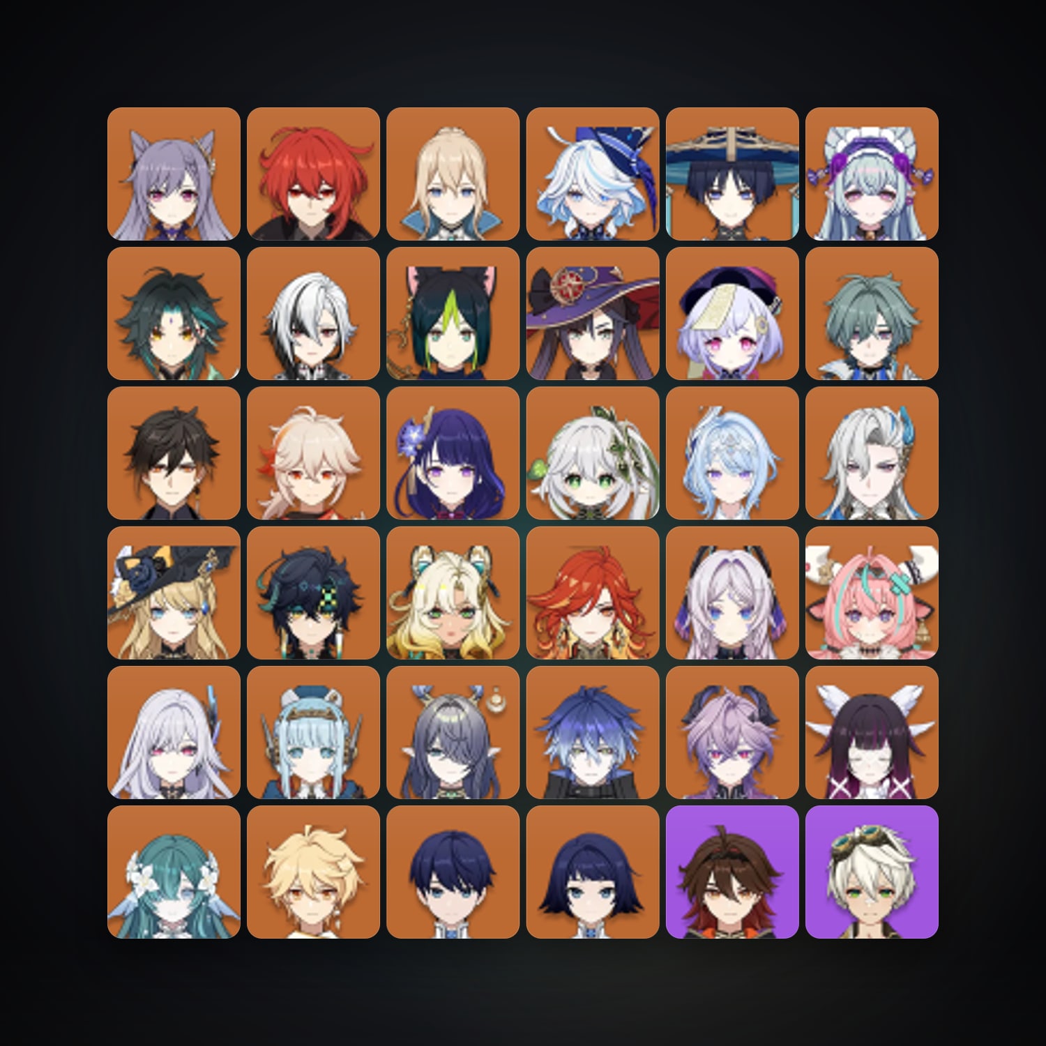 Genshin Impact | AR 60 | 84 Chars | 31× 5★ — Genshin / miHoYo Account · 262738167 — HabibiAccounts
