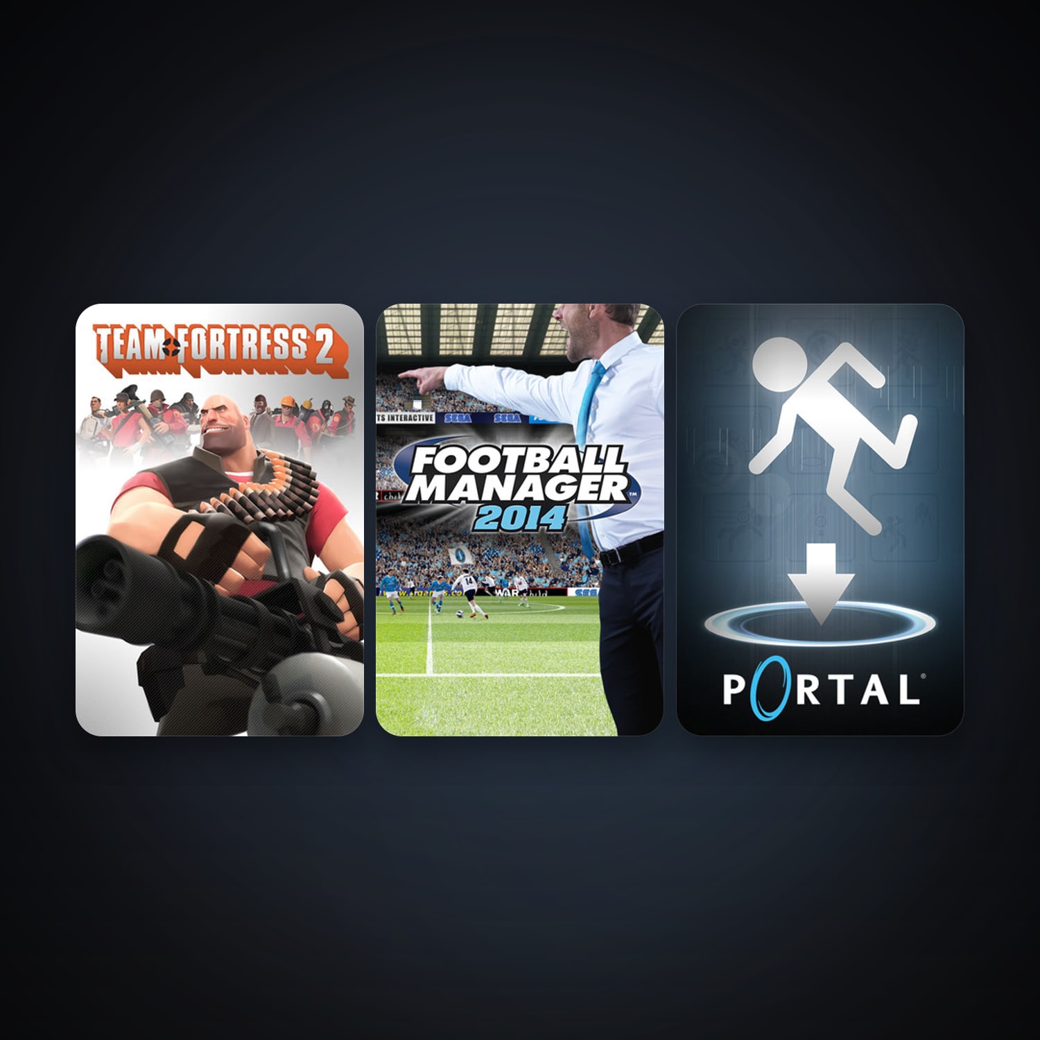 Portal + Team Fortress 2, 4 games, clean — HabibiAccounts