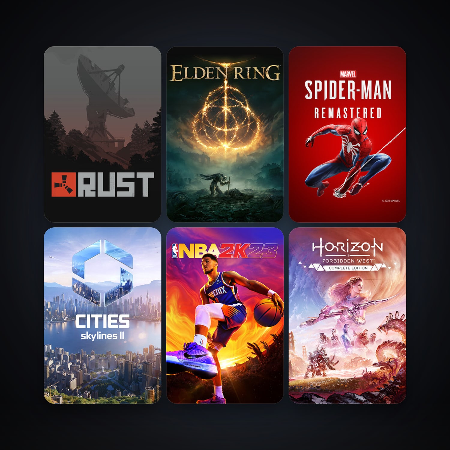 Rust + Cities: Skylines II, 49 games, Steam 10, clean — HabibiAccounts