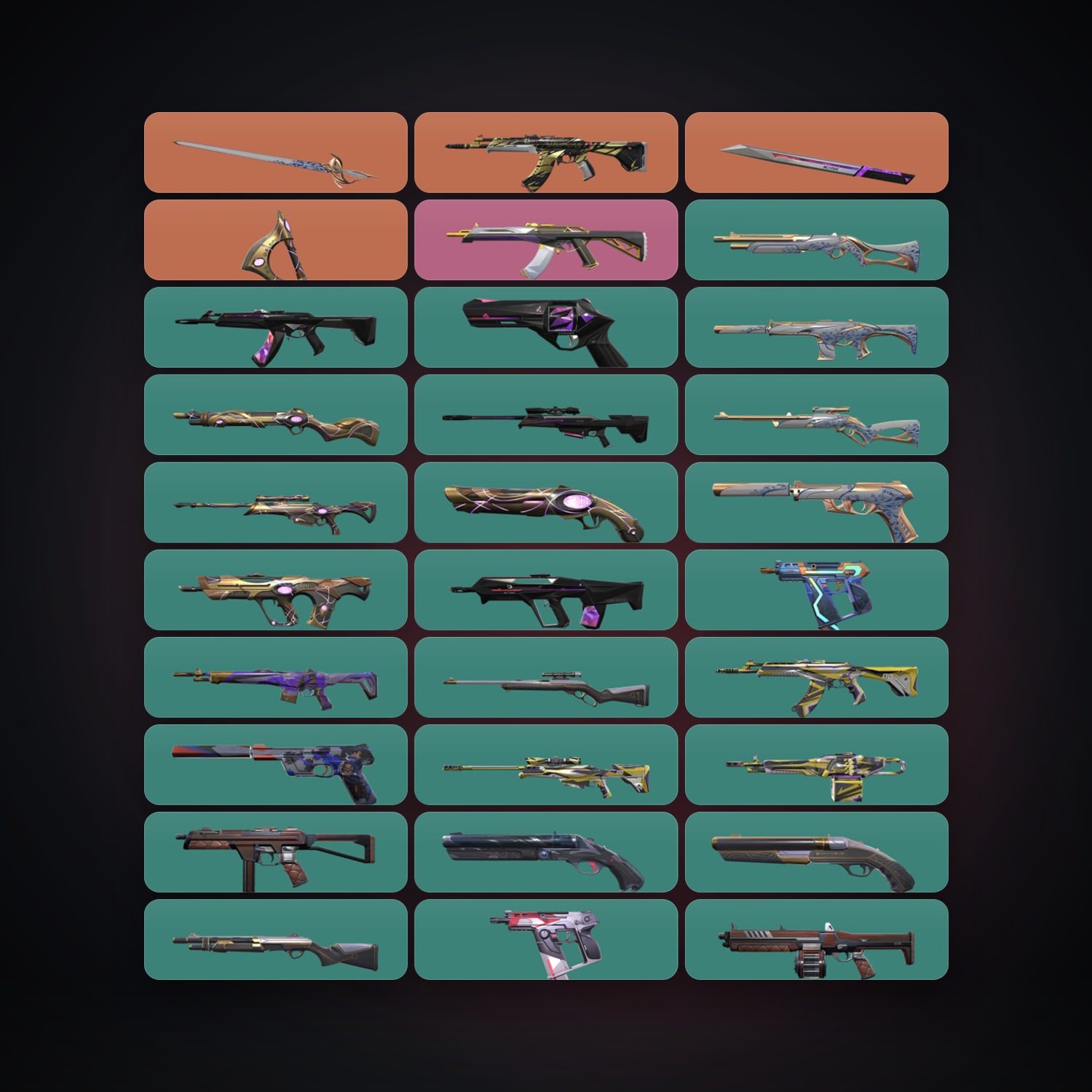 NA Plat 2 locker — 3 knives, 45 skins, lvl 113 — HabibiAccounts