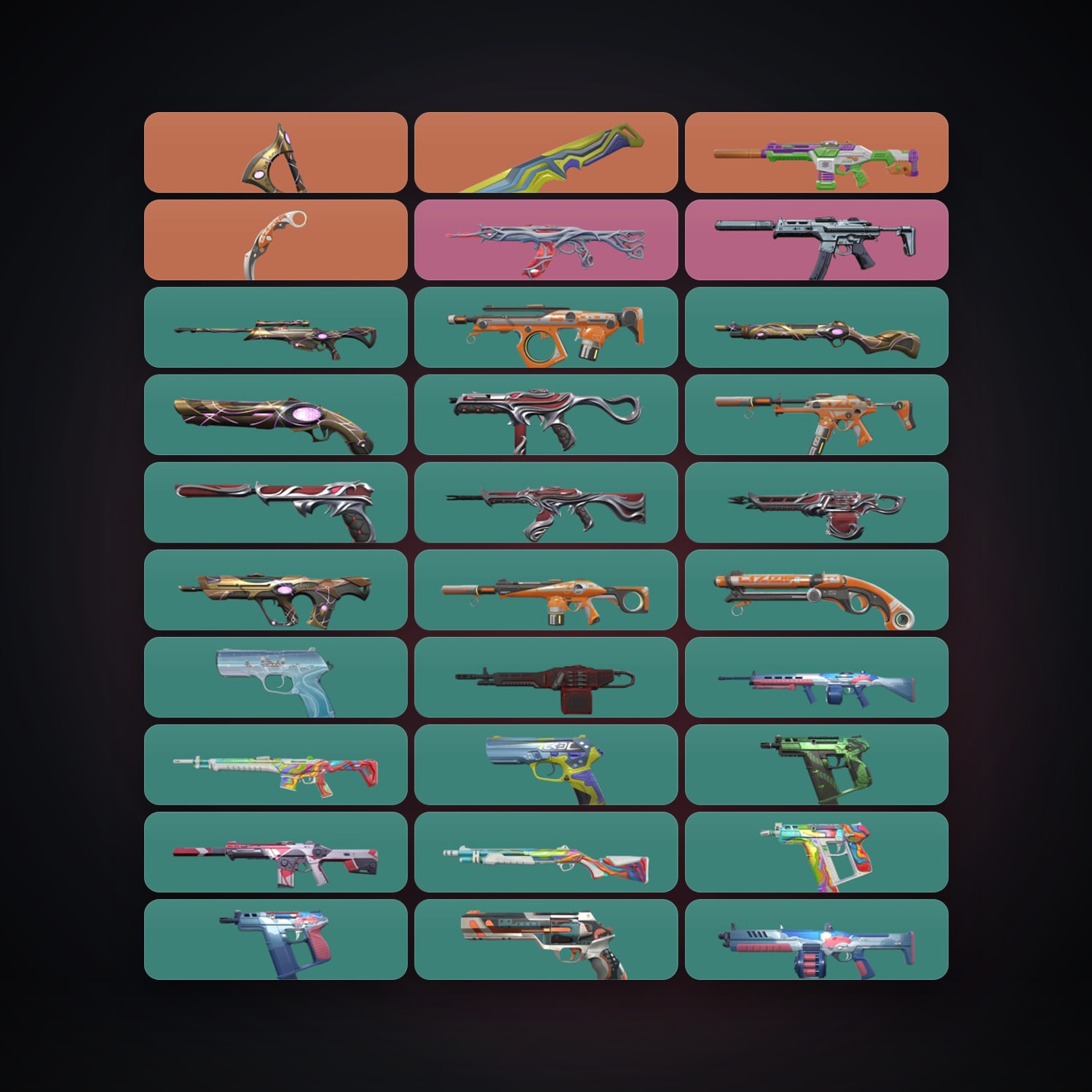 EU Gold 1 locker — 3 knives, 54 skins, lvl 174 — HabibiAccounts
