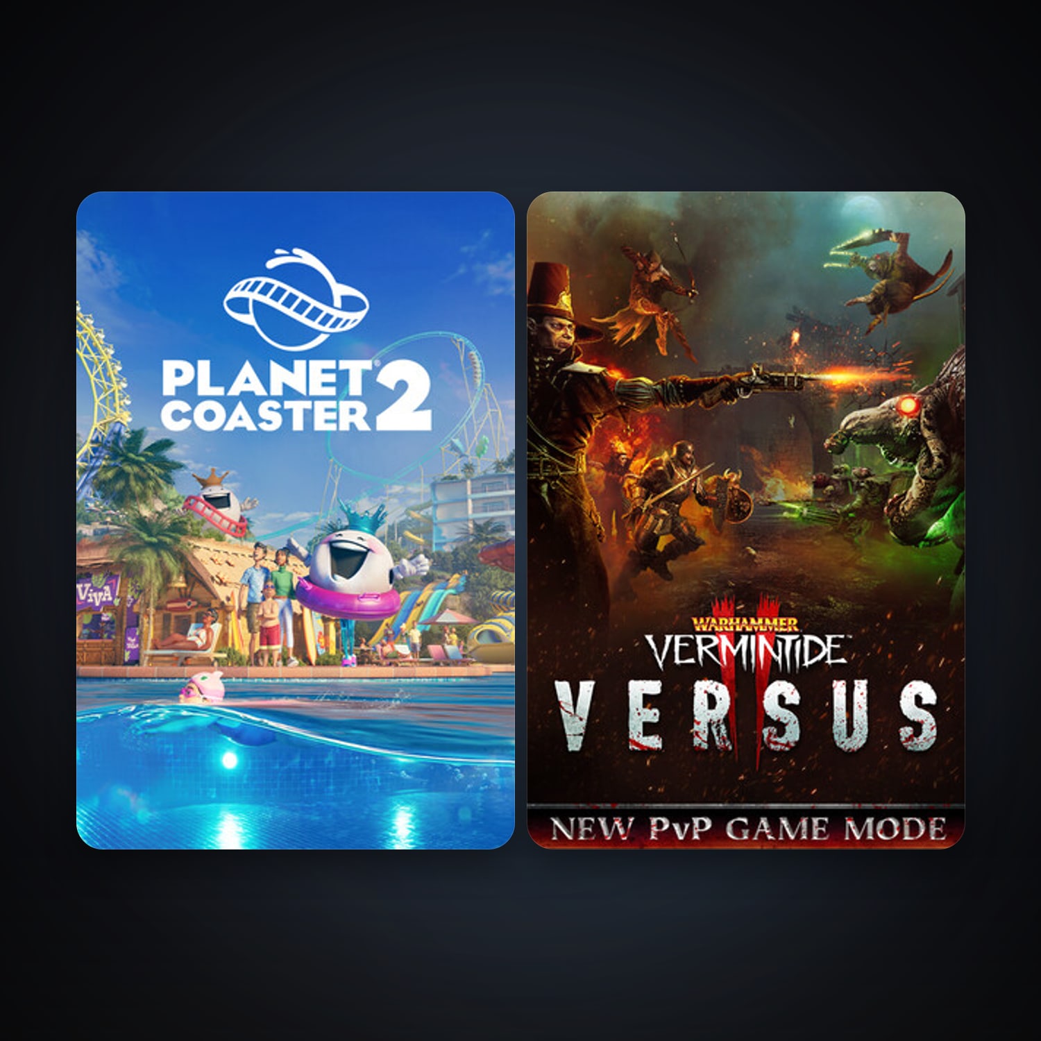 Warhammer: Vermintide 2 + Planet Coaster 2, 2 games, clean — HabibiAccounts