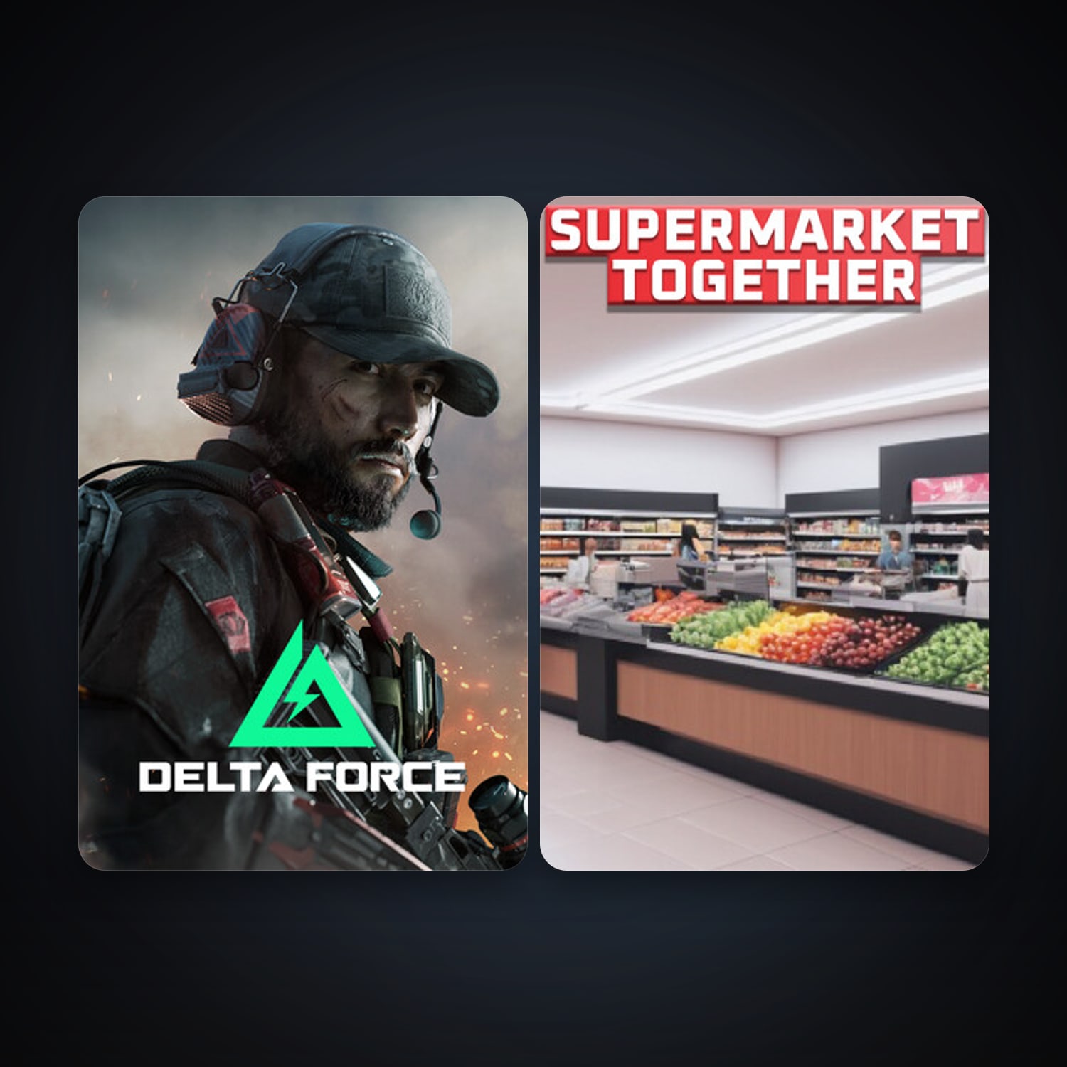Delta Force: Hawk Ops + Supermarket Together, 2 games, clean — HabibiAccounts