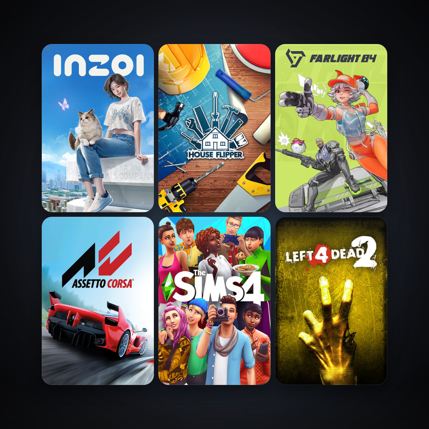 Left 4 Dead 2 + Just Cause 3, 13 games, clean — HabibiAccounts