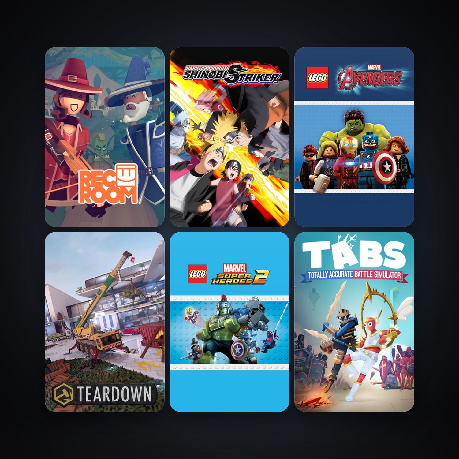 The Forest + LEGO MARVEL's Avengers, 84 games, clean — HabibiAccounts