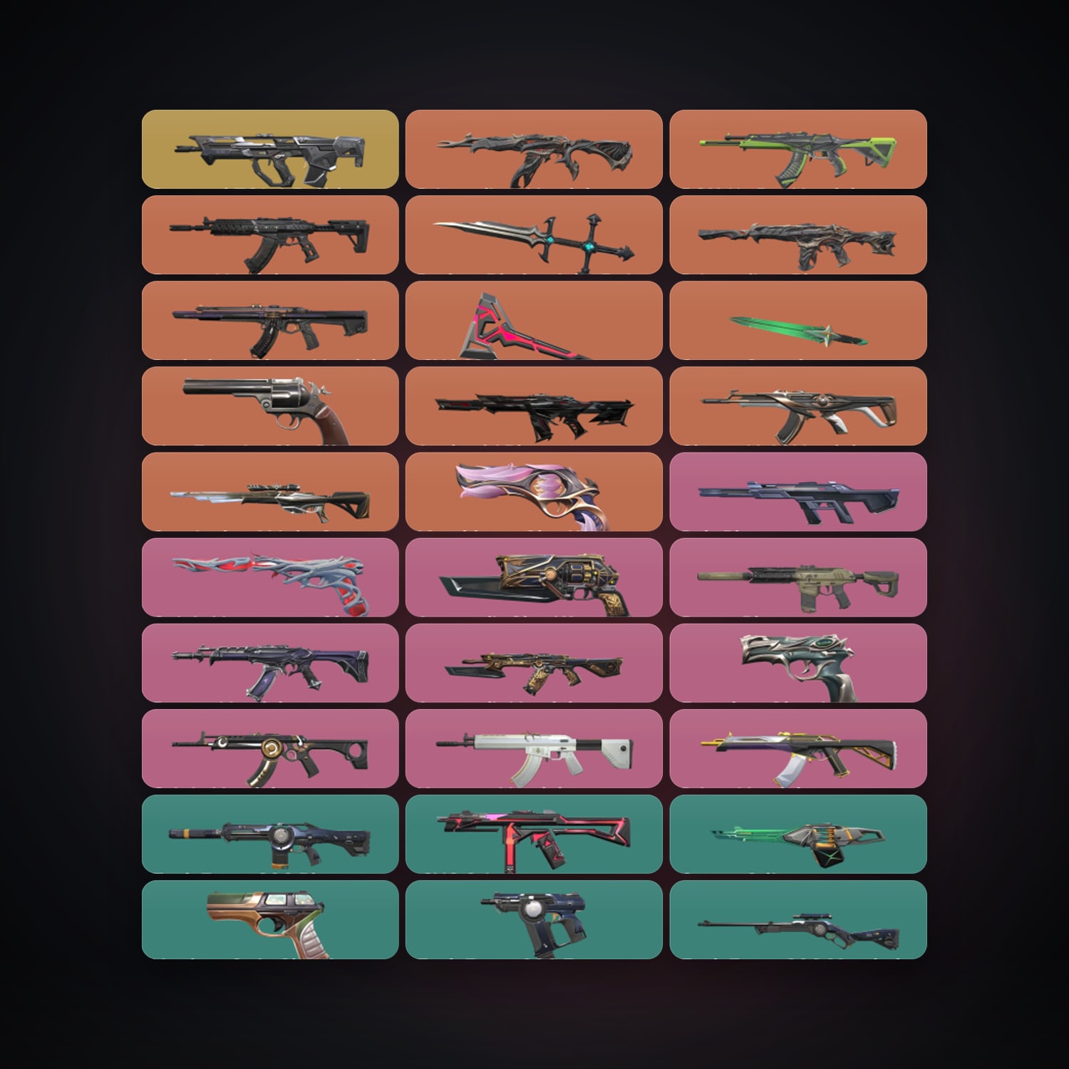 BR Plat 1 locker — 3 knives, 69 skins, lvl 292 · 262761109 — HabibiAccounts