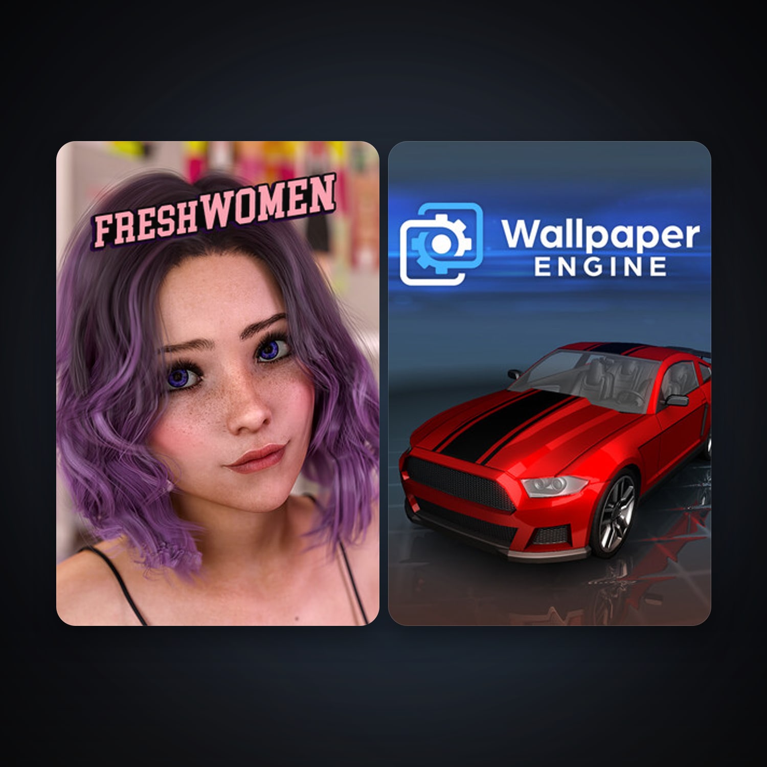 Wallpaper Engine + FreshWomen - Season 1, 6 games, clean — HabibiAccounts
