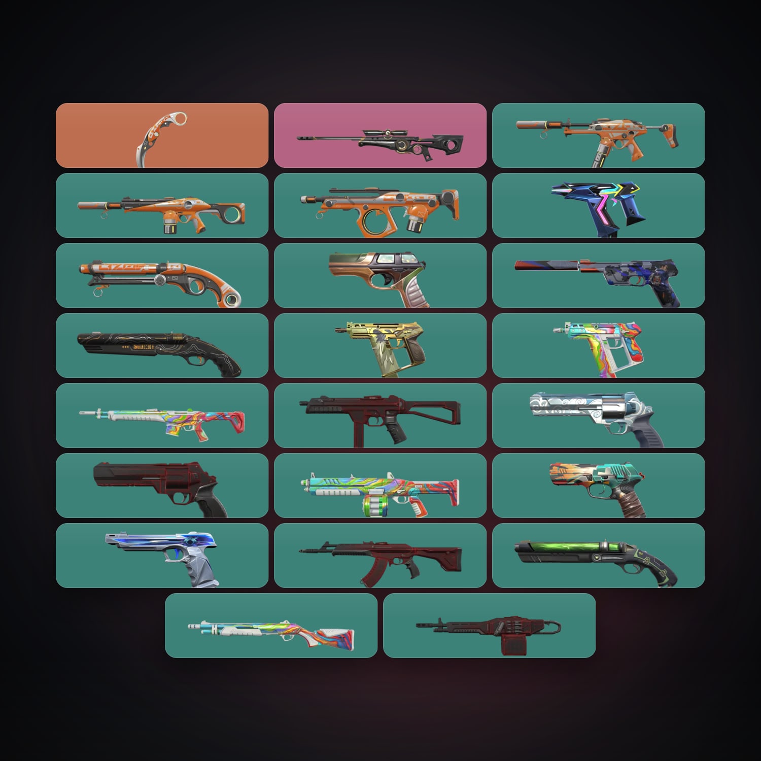 EU Plat 1 locker — 1 knives, 23 skins, lvl 181 — HabibiAccounts
