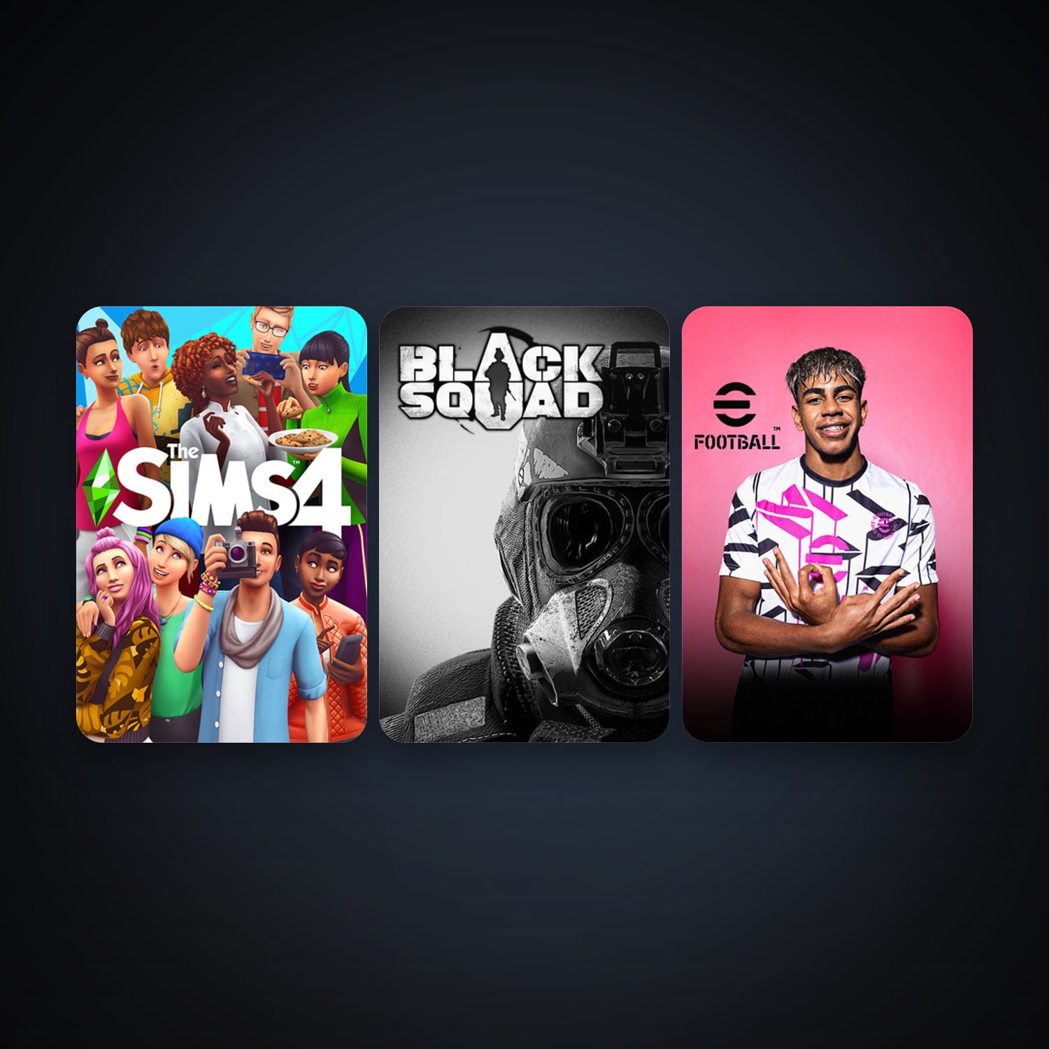 Black Squad + The Sims 4, 6 games, clean — HabibiAccounts