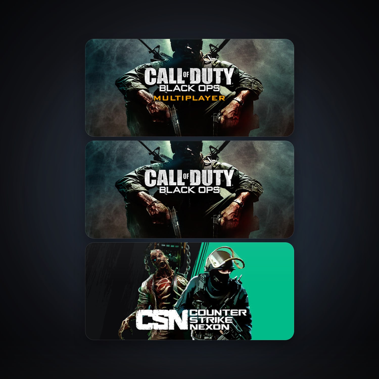 Call of Duty: Black Ops + Call of Duty: Black Ops Multiplayer, 5 games, clean — HabibiAccounts