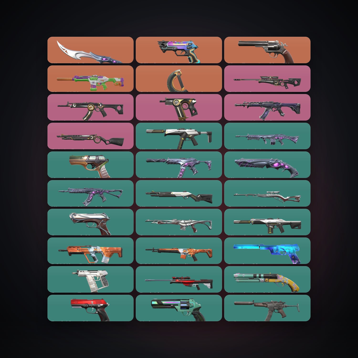 LA Gold 2 locker — 2 knives, 65 skins, lvl 253 — HabibiAccounts