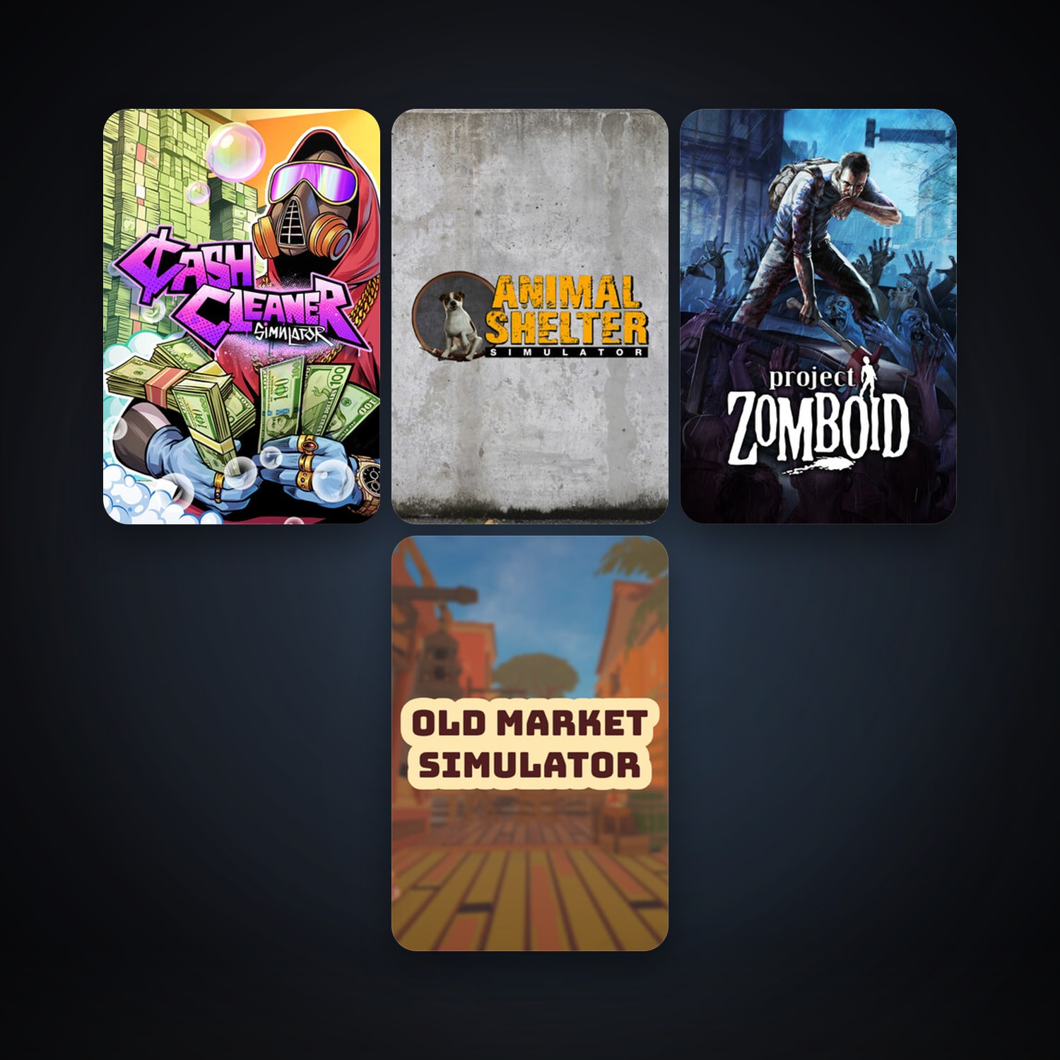 Project Zomboid + Animal Shelter, 4 games, clean — HabibiAccounts