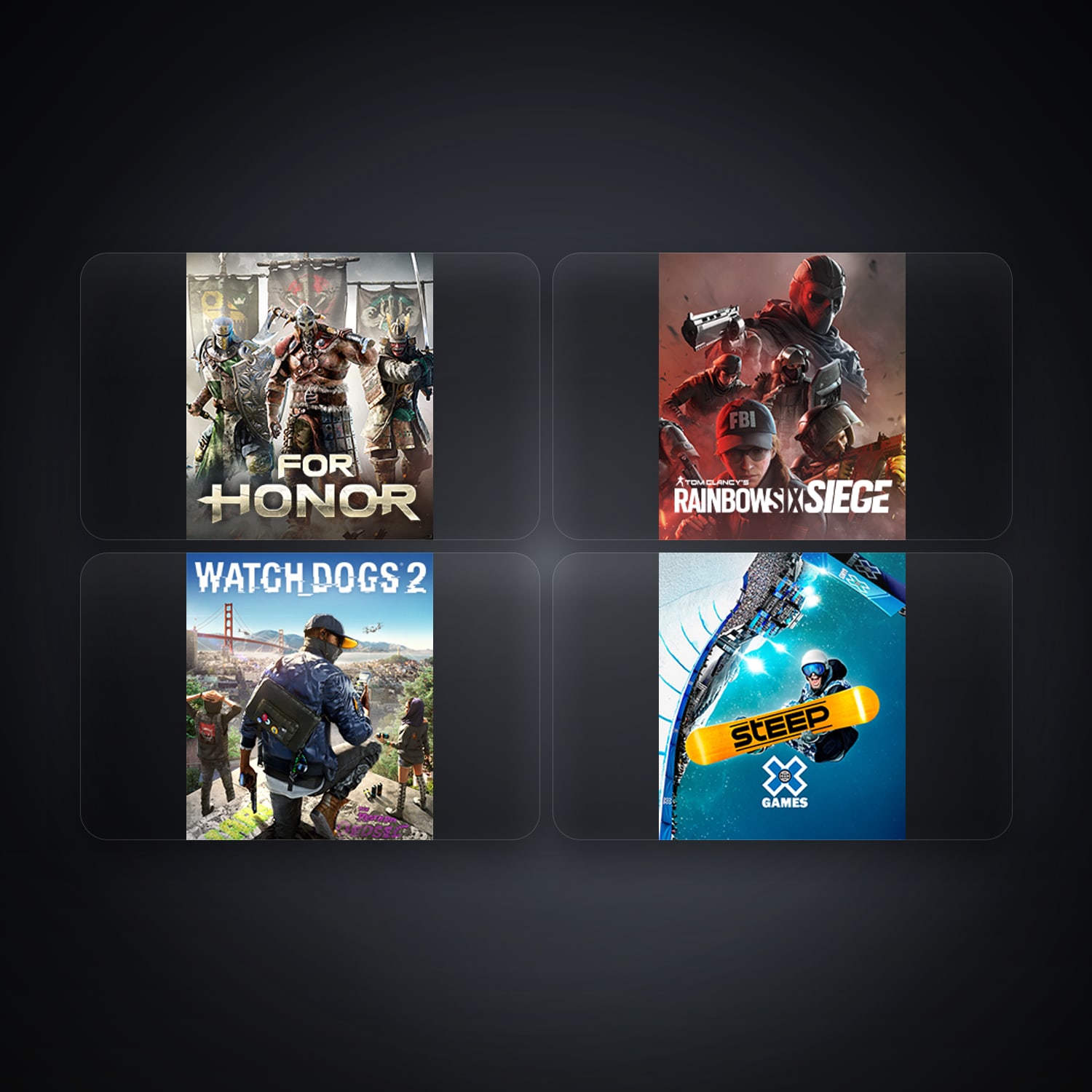 Ubisoft For Honor + Tom Clancy's Rainbow Six Siege (Steam) — PK — 4 games — HabibiAccounts