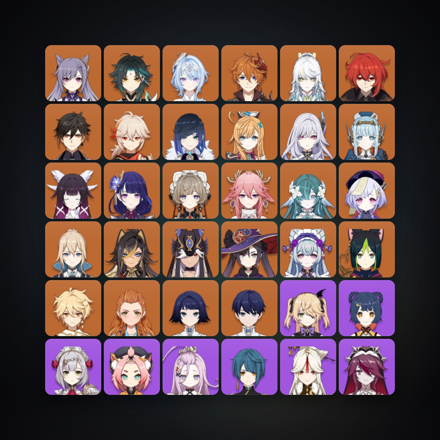 جينشن إمباكت | AR 58 | 71 شخصية | 23× 5★ — HabibiAccounts
