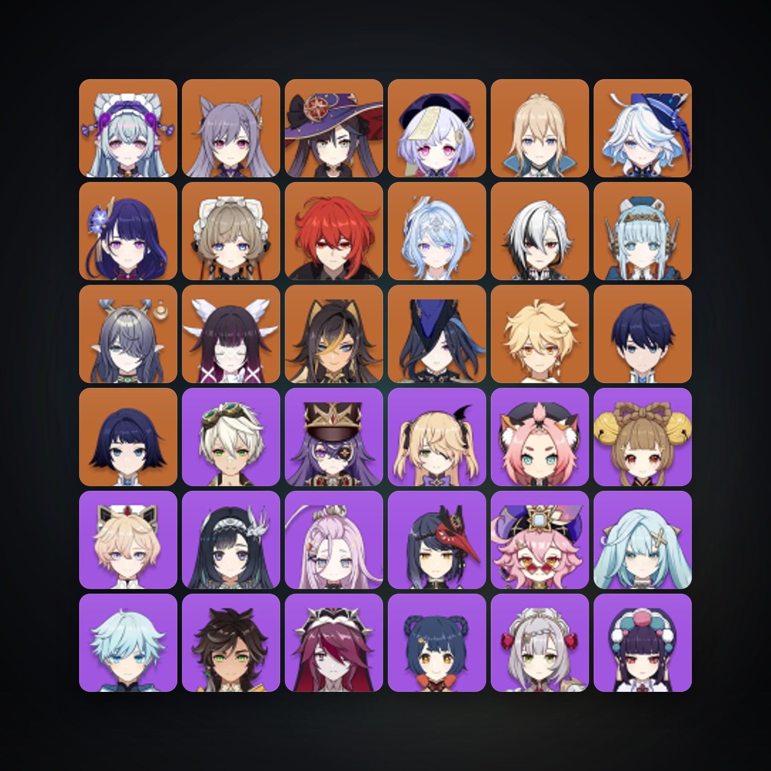 جينشن إمباكت | AR 60 | 66 شخصية | 16× 5★ — HabibiAccounts