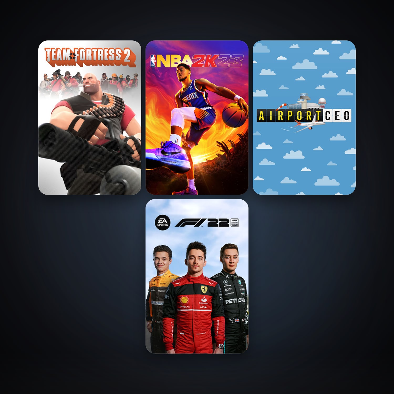 Team Fortress 2 + Euro Truck Simulator 2, 6 games, clean — HabibiAccounts