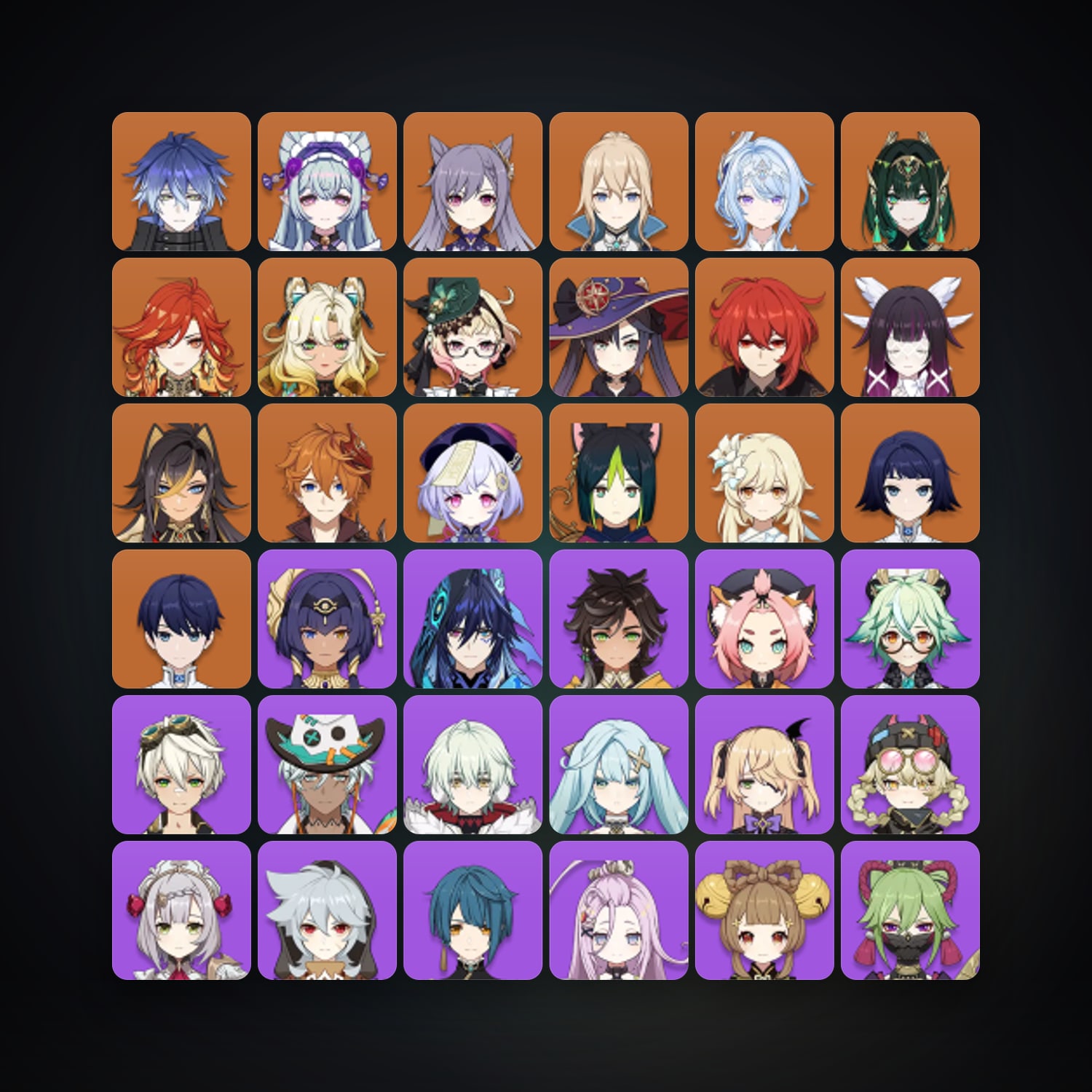 جينشن إمباكت | AR 58 | 63 شخصية | 16× 5★ — HabibiAccounts