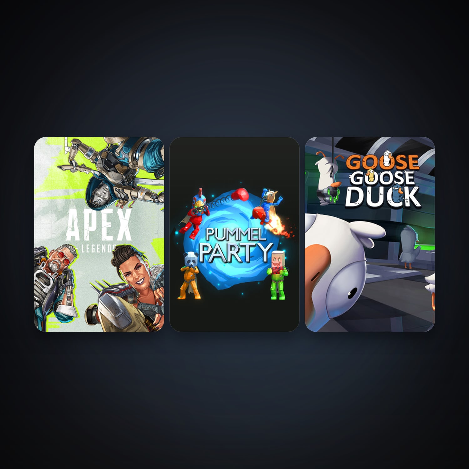 Pummel Party + Apex Legends, 5 games, clean — HabibiAccounts