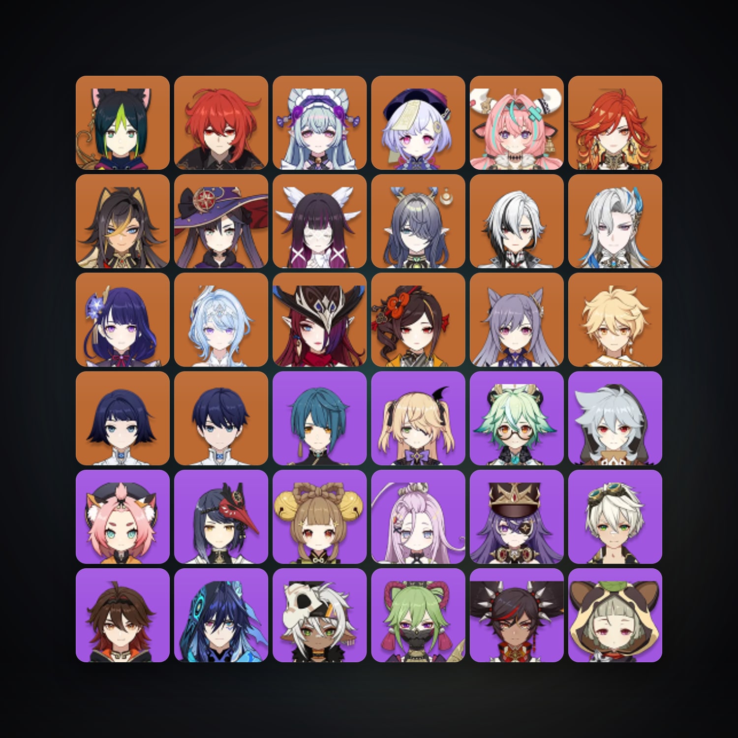 جينشن إمباكت | AR 60 | 71 شخصية | 17× 5★ — HabibiAccounts