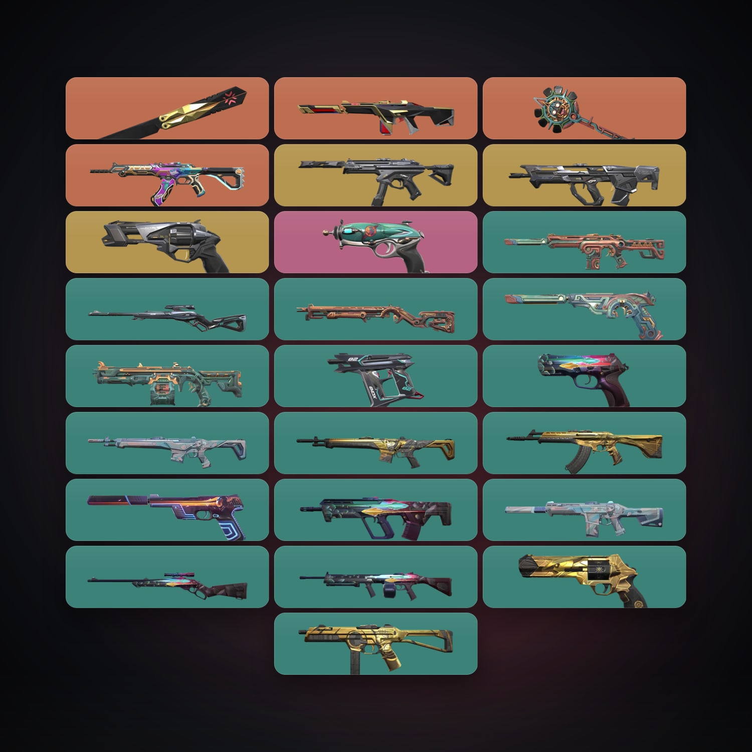LA Bronze 3 locker — 2 knives, 27 skins, lvl 42 — HabibiAccounts