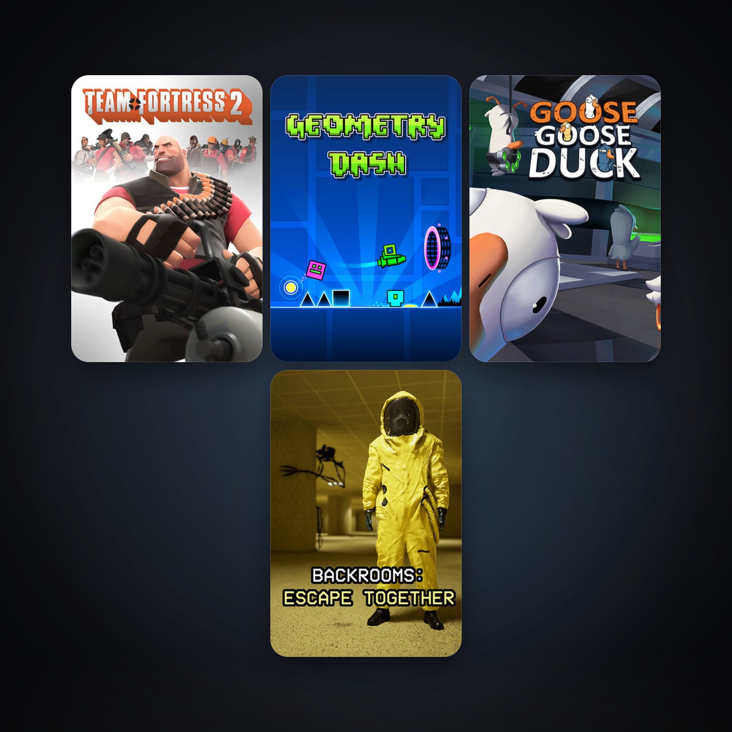 Steam account: Team Fortress 2 + Geometry Dash, 7 games, clean — HabibiAccounts