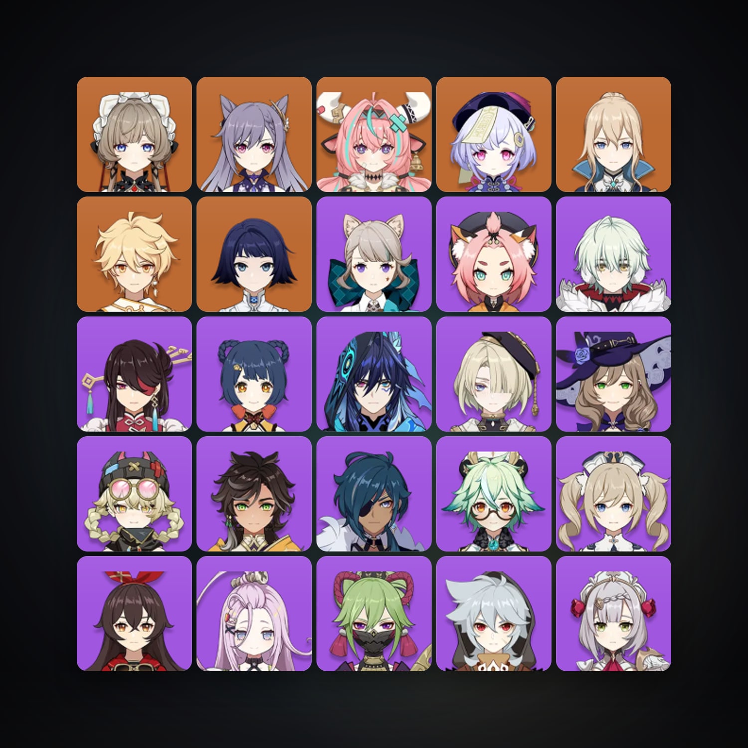 جينشن إمباكت | AR 54 | 27 شخصية | 5× 5★ — HabibiAccounts