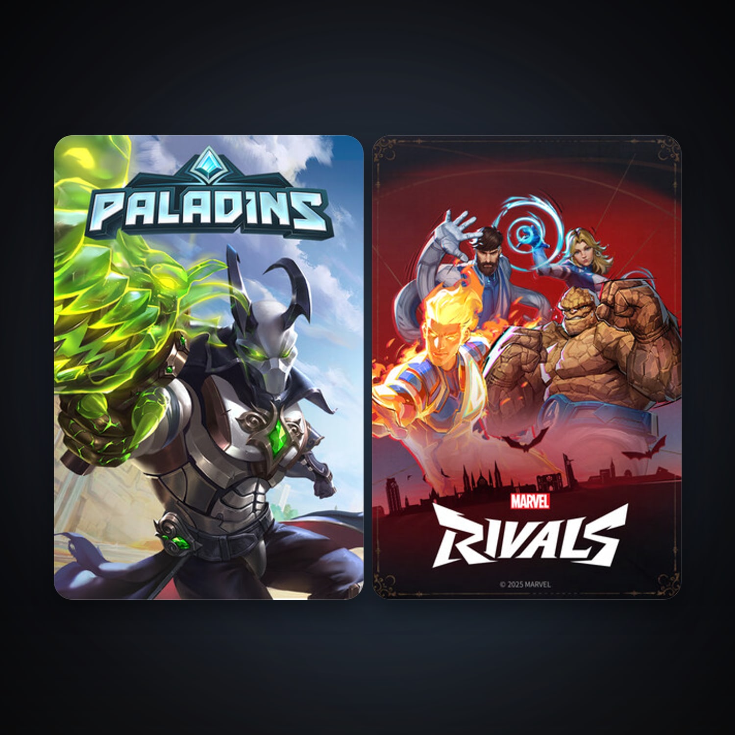 Paladins + Marvel Rivals, 6 games, clean — HabibiAccounts